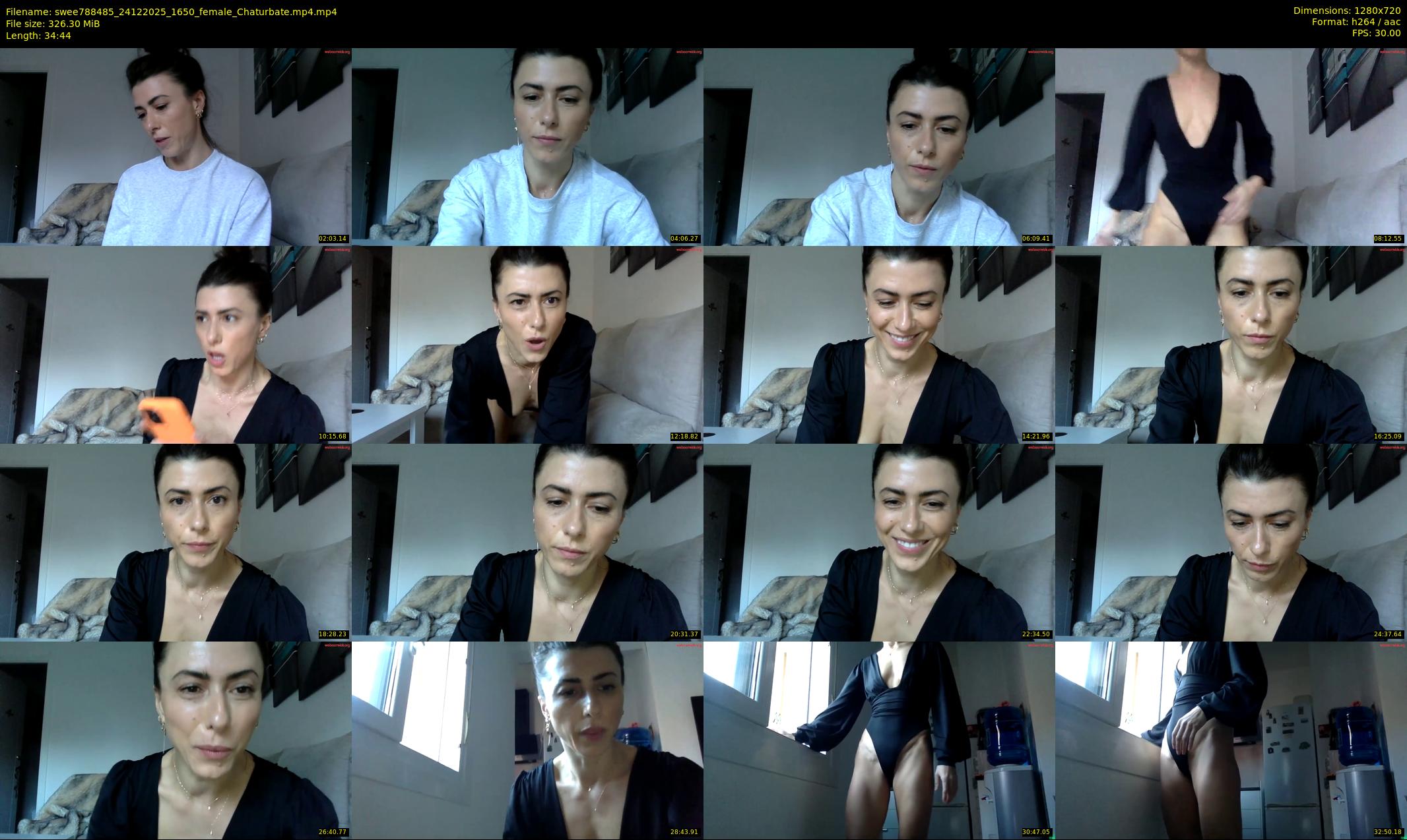 swee788485 — 35 minute Chaturbate female cam show recording, 720p, Dec 24, 2025