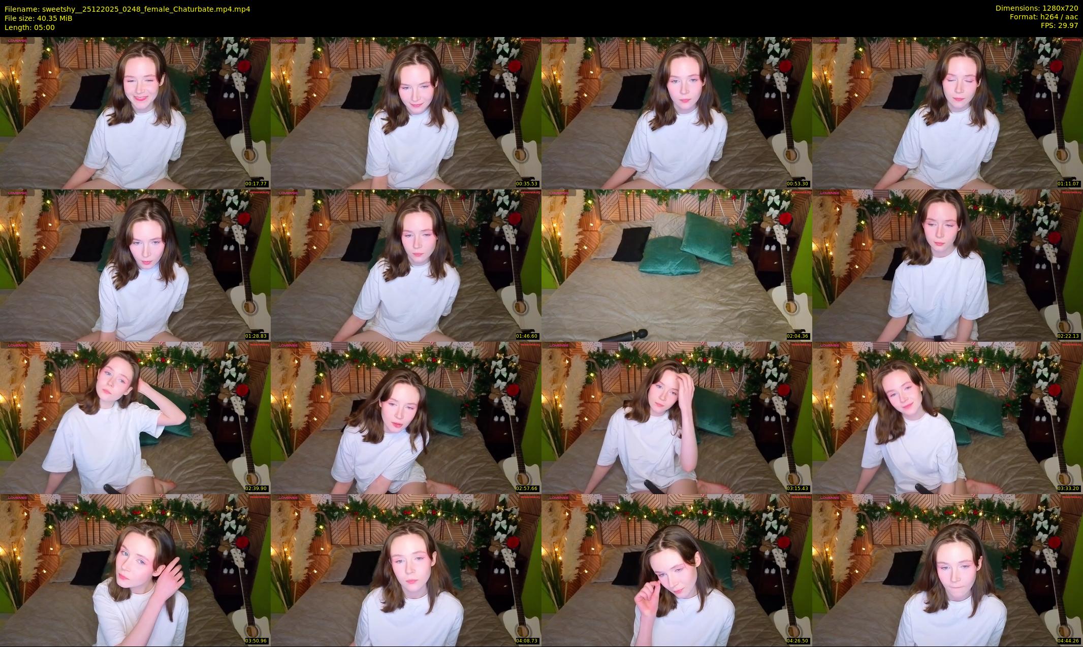 sweetshy_ — 5 minute Chaturbate female cam show recording, 720p, Dec 25, 2025