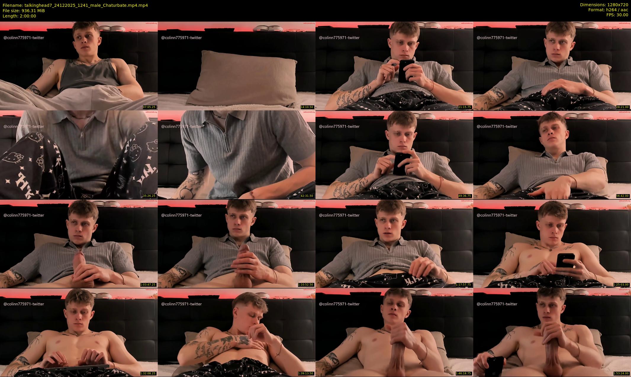 talkinghead7 — 120 minute Chaturbate male cam show recording, 720p, Dec 24, 2025