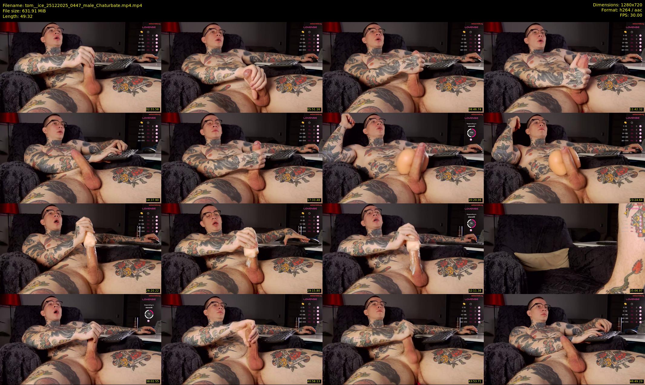tom__ice — 50 minute Chaturbate male cam show recording, 720p, Dec 25, 2025