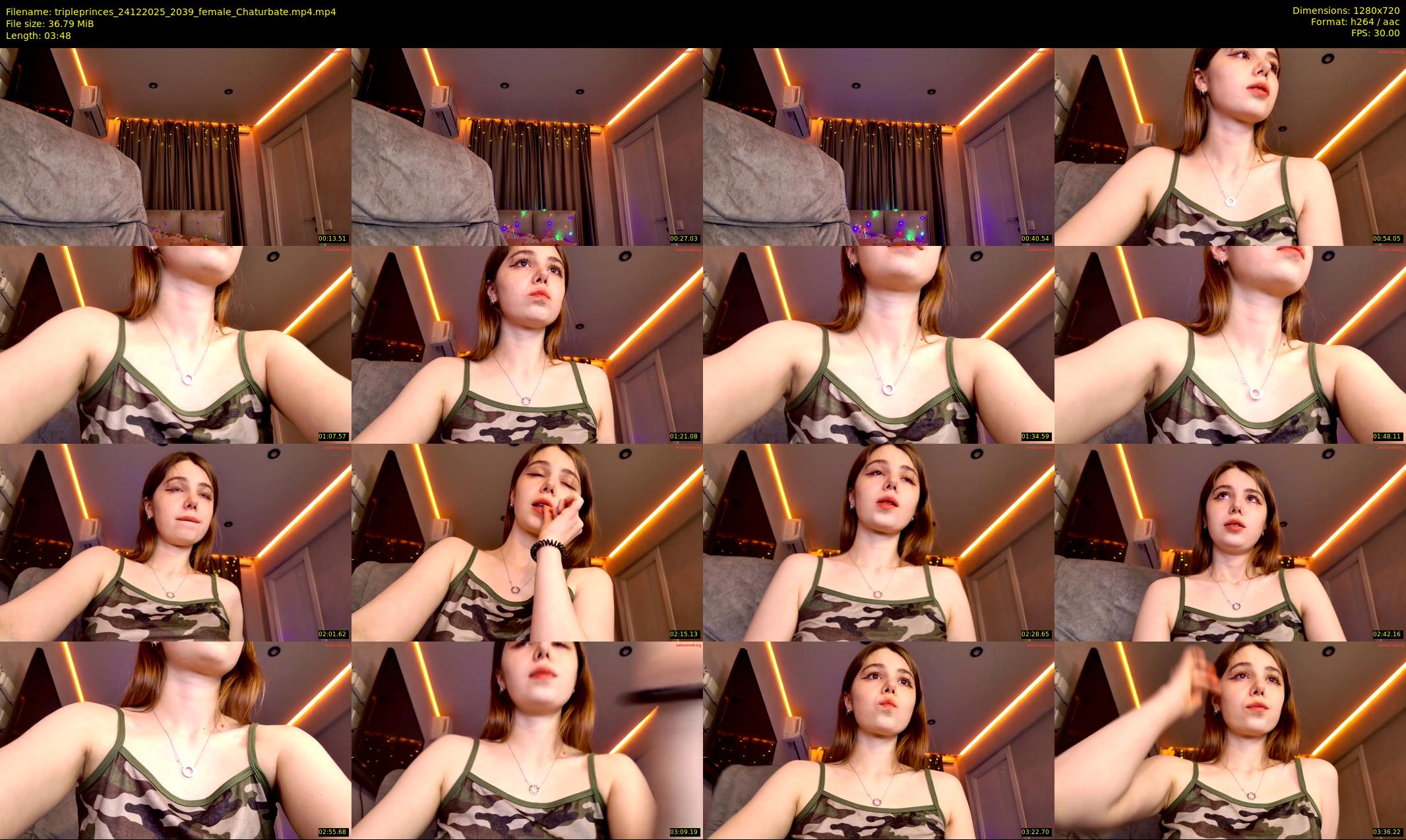 tripleprinces — 4 minute Chaturbate female cam show recording, 720p, Dec 24, 2025