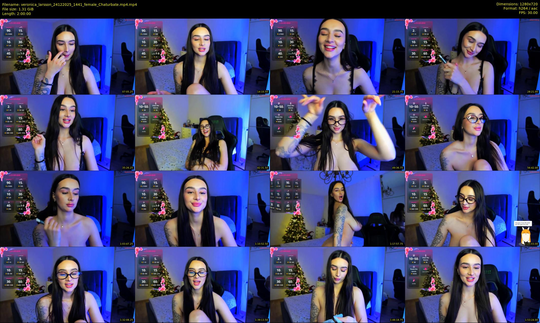 veronica_larsson — 120 minute Chaturbate female cam show recording, 720p, Dec 24, 2025
