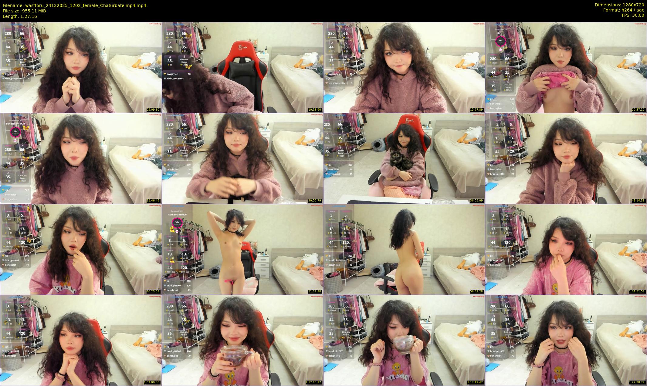 wastforu — 88 minute Chaturbate female cam show recording, 720p, Dec 24, 2025