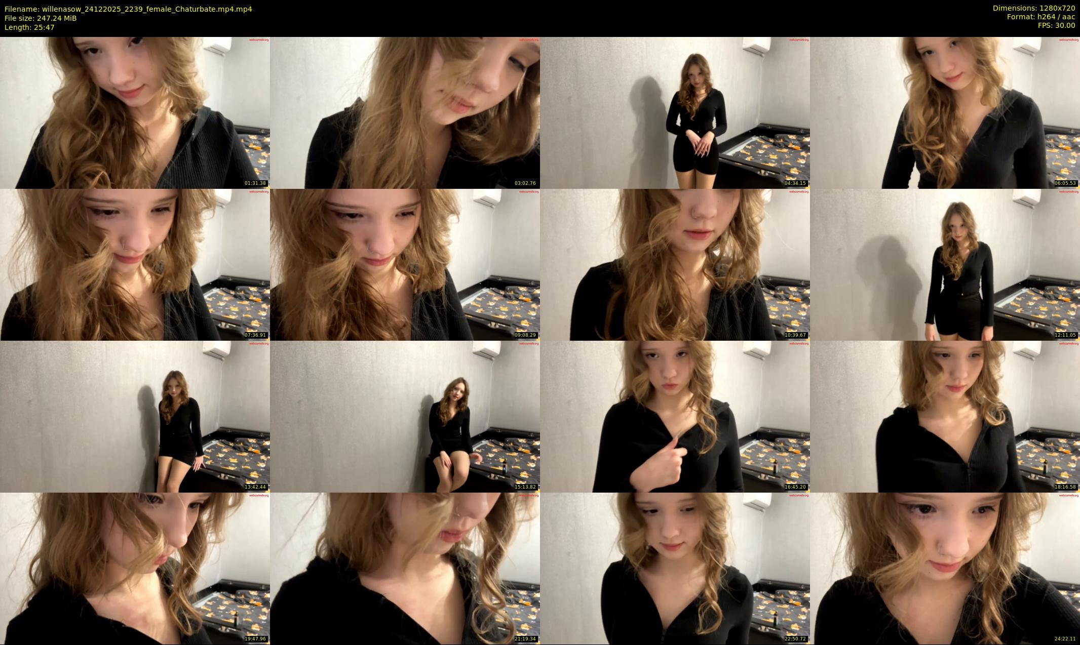 willenasow — 26 minute Chaturbate female cam show recording, 720p, Dec 24, 2025