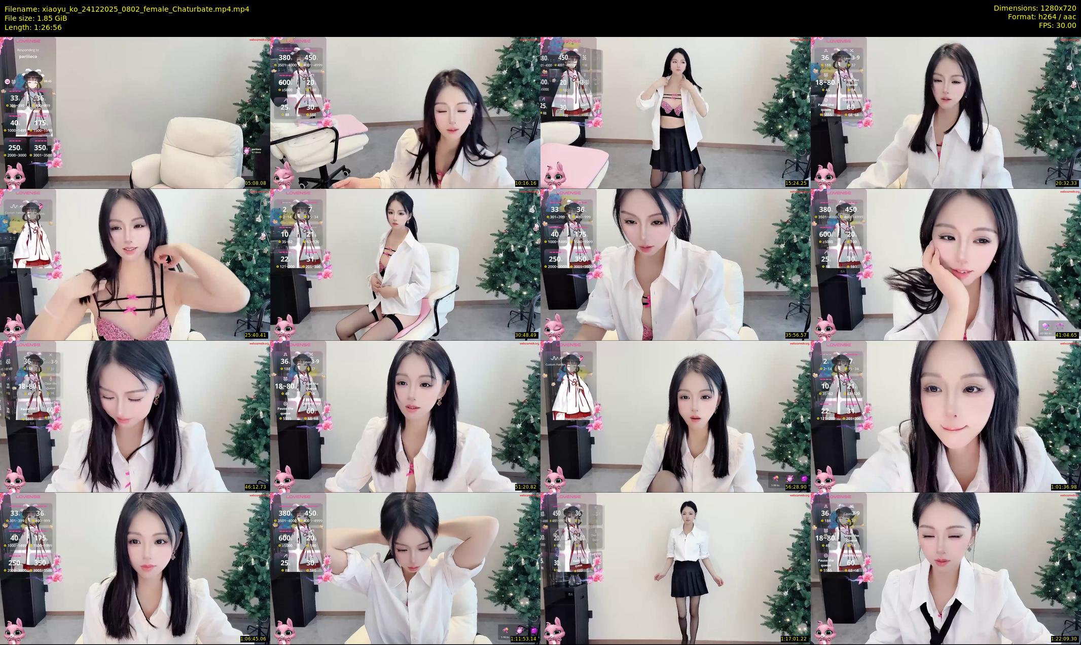 xiaoyu_ko — 87 minute Chaturbate female cam show recording, 720p, Dec 24, 2025