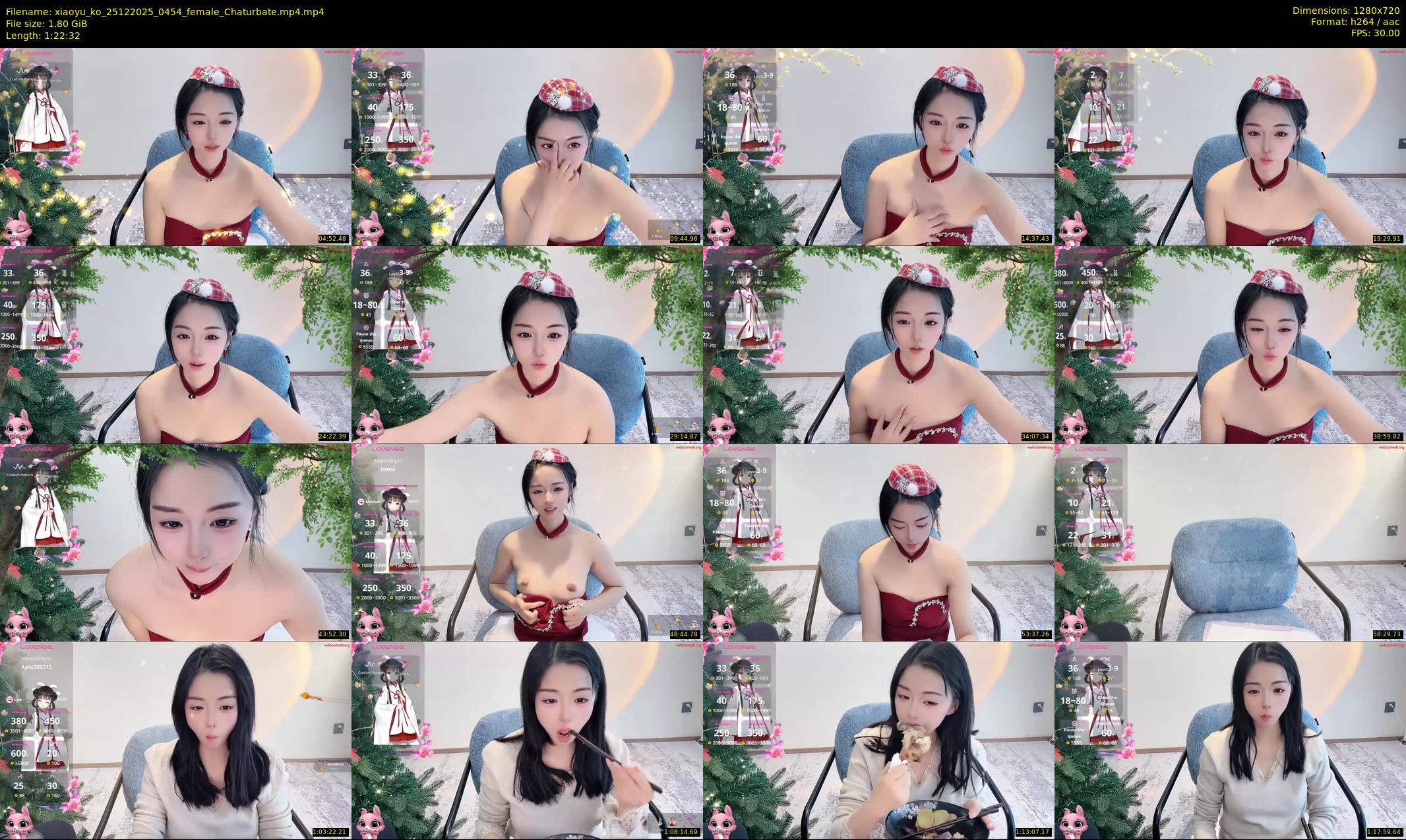 xiaoyu_ko — 83 minute Chaturbate female cam show recording, 720p, Dec 25, 2025
