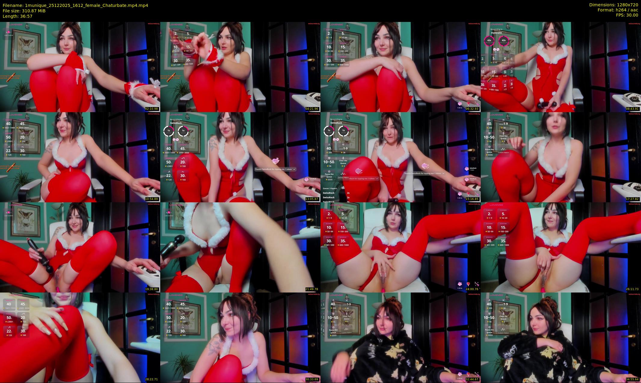 1munique — 37 minute Chaturbate female cam show recording, 720p, Dec 25, 2025