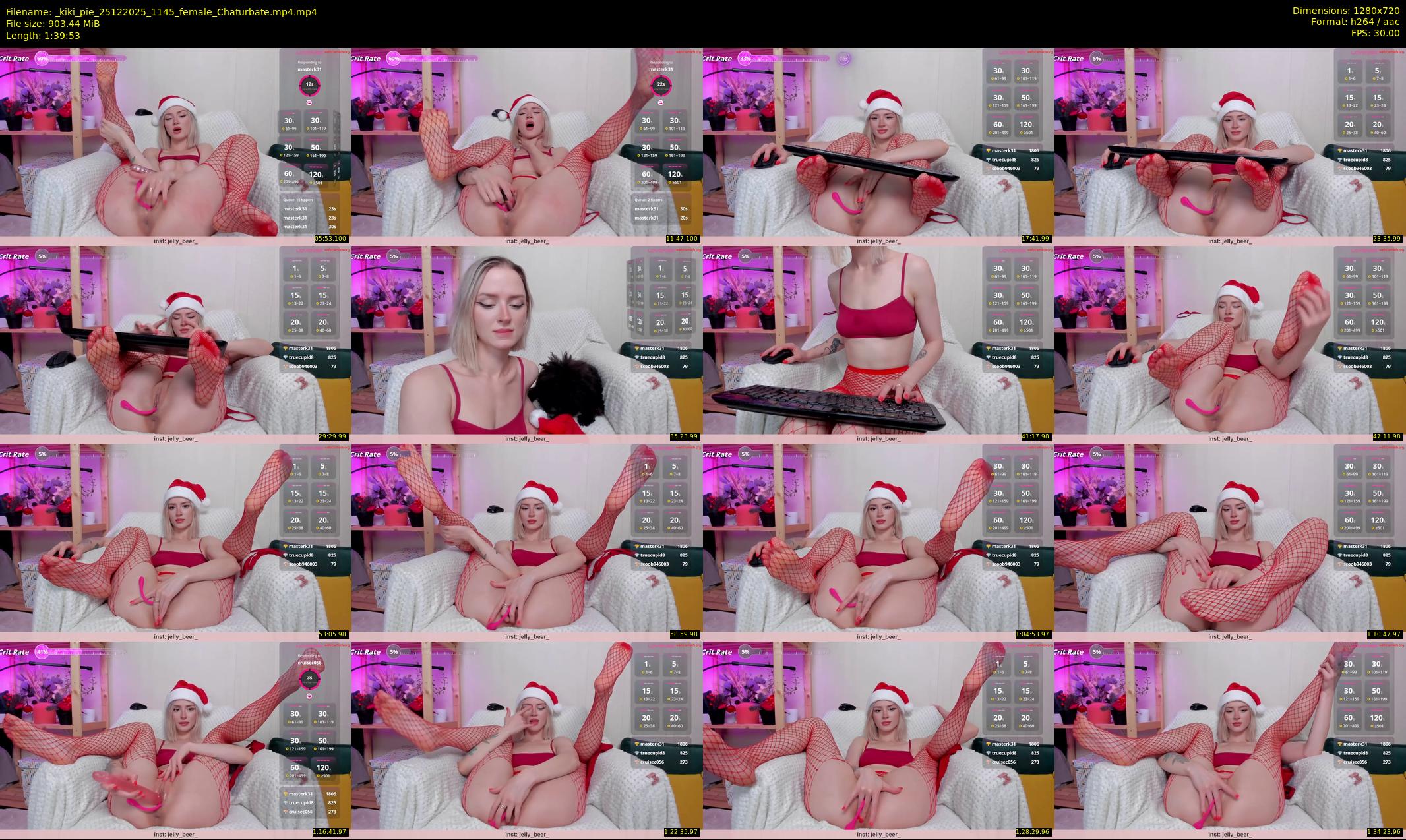 _kiki_pie — 100 minute Chaturbate female cam show recording, 720p, Dec 25, 2025