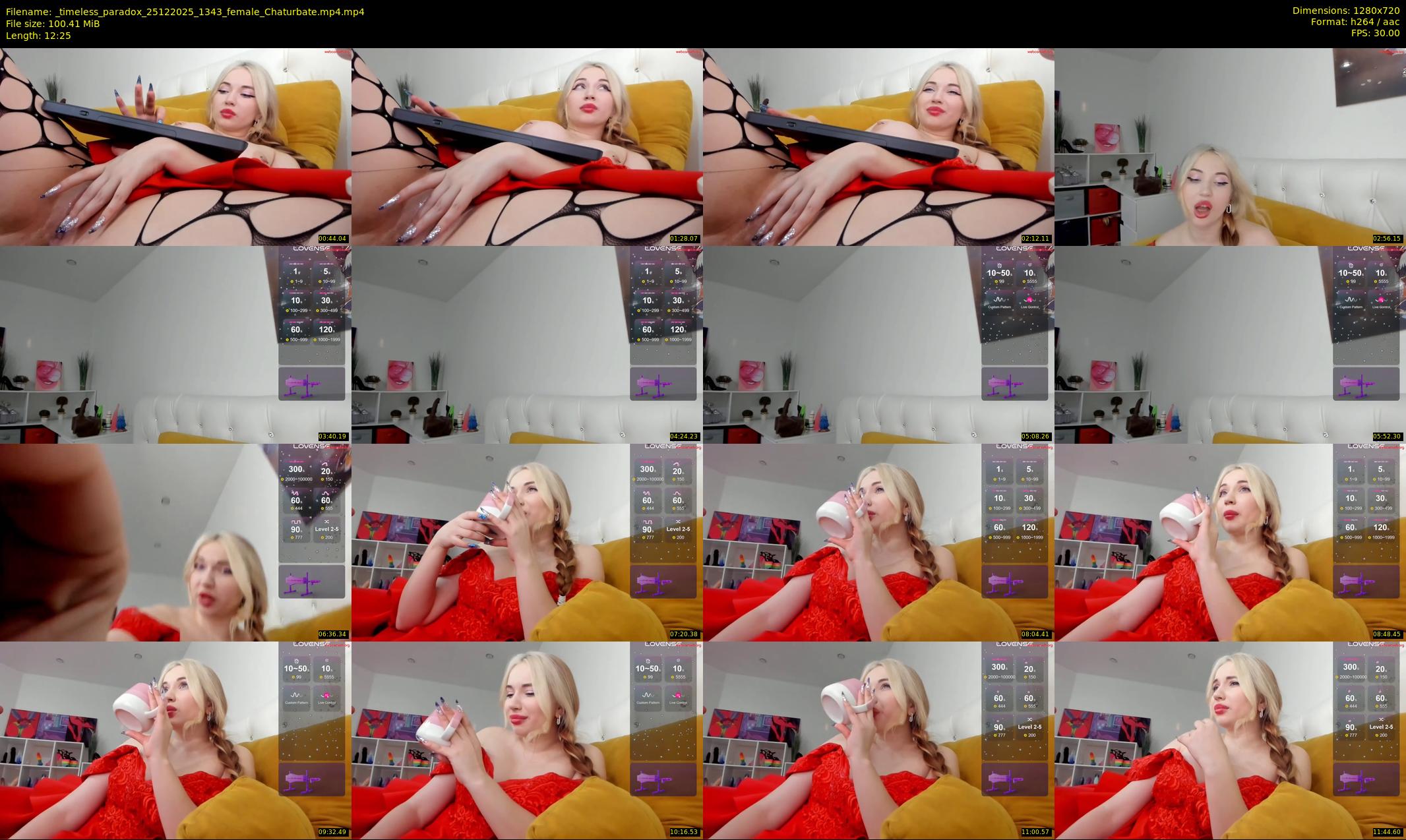 _timeless_paradox — 13 minute Chaturbate female cam show recording, 720p, Dec 25, 2025