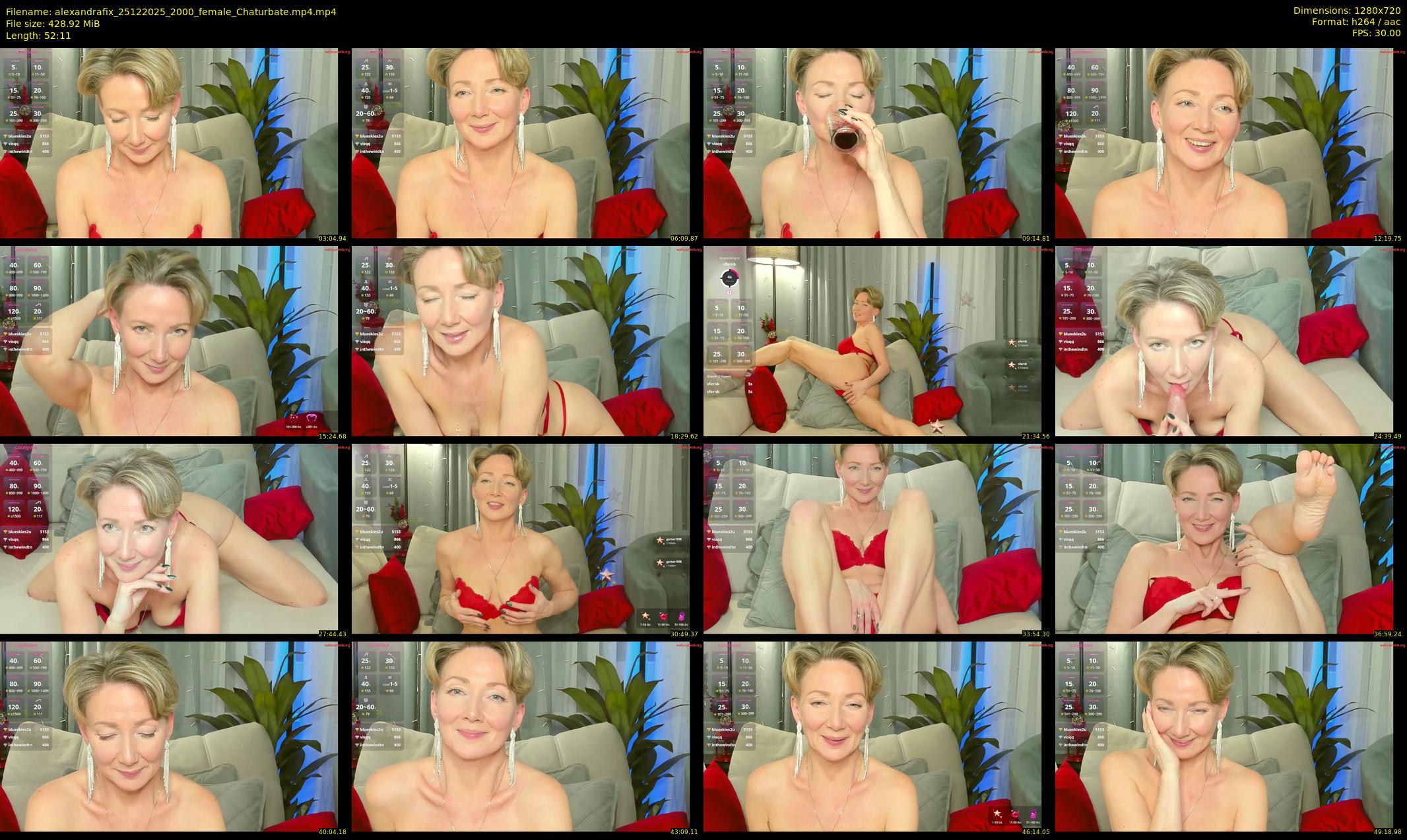 alexandrafix — 53 minute Chaturbate female cam show recording, 720p, Dec 25, 2025