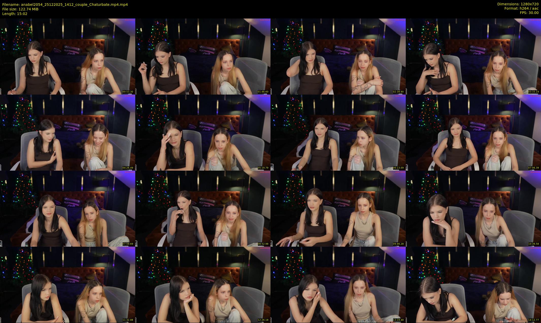 anabel2054 — 16 minute Chaturbate female cam show recording, 720p, Dec 25, 2025