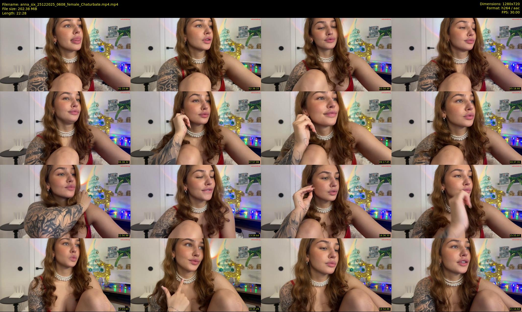 anna_six — 23 minute Chaturbate female cam show recording, 720p, Dec 25, 2025