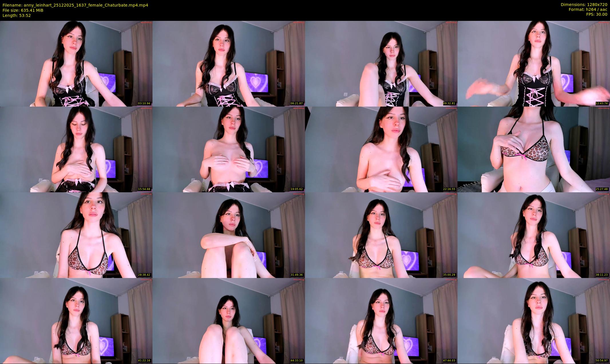 anny_leinhart — 54 minute Chaturbate female cam show recording, 720p, Dec 25, 2025