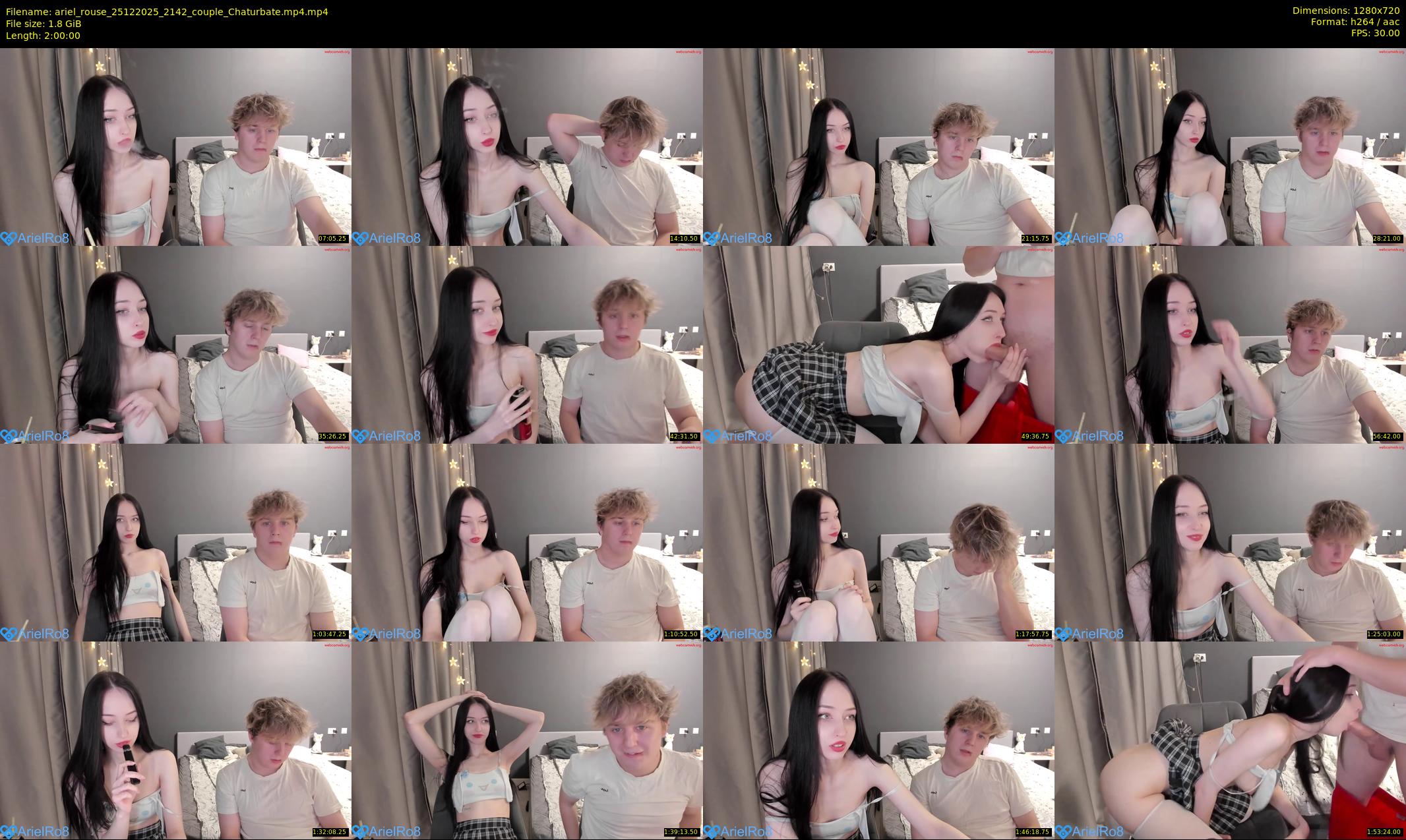 ariel_rouse — 120 minute Chaturbate female cam show recording, 720p, Dec 25, 2025
