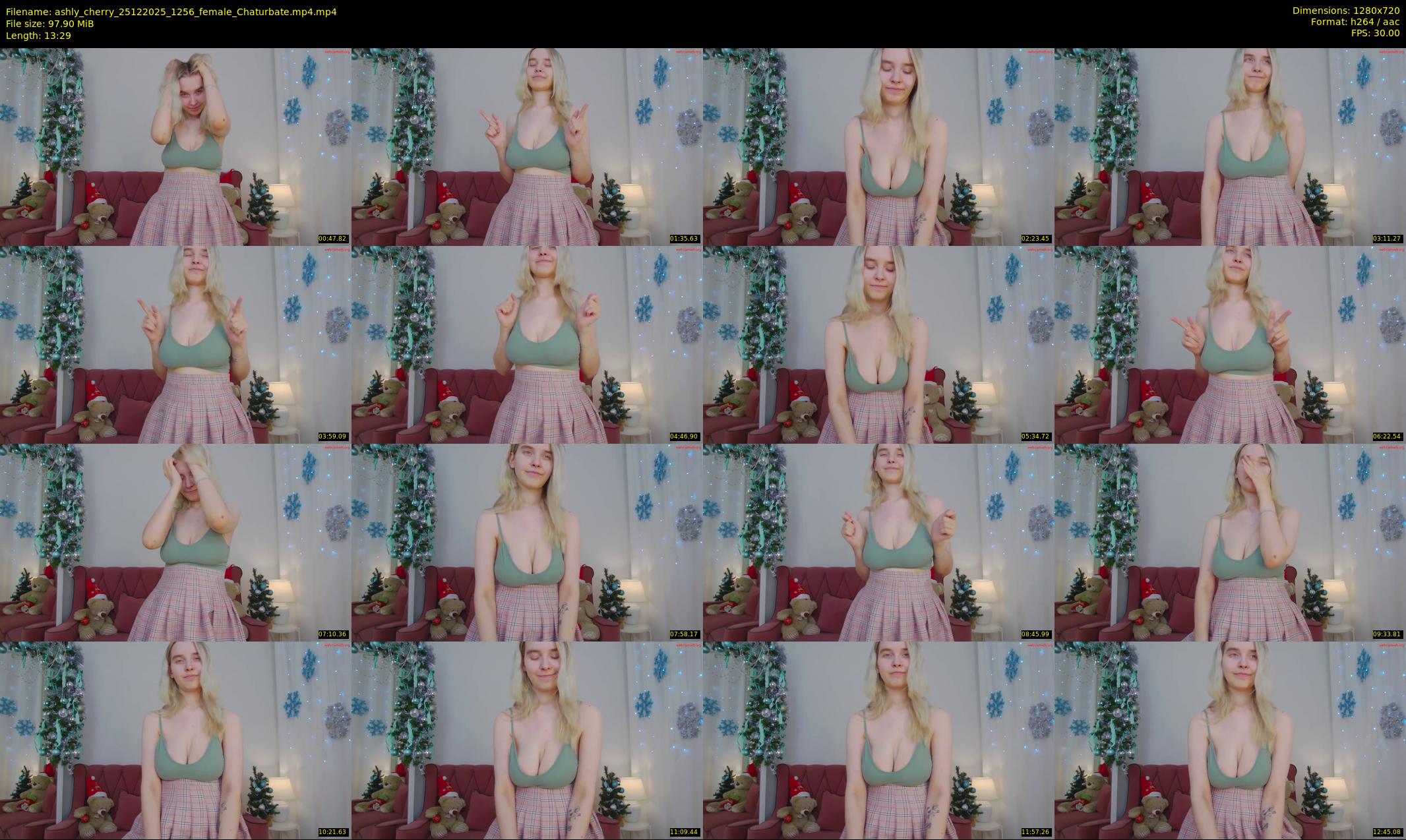 ashly_cherry — 14 minute Chaturbate female cam show recording, 720p, Dec 25, 2025