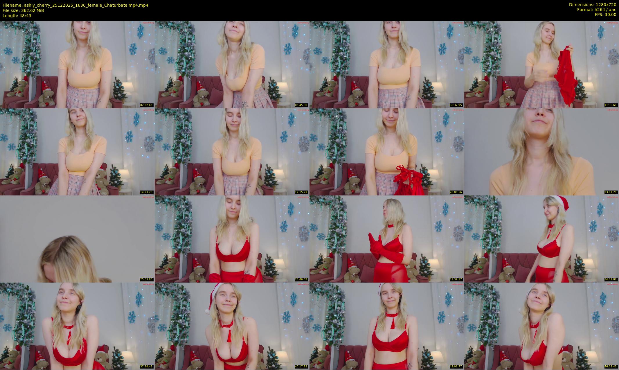 ashly_cherry — 49 minute Chaturbate female cam show recording, 720p, Dec 25, 2025