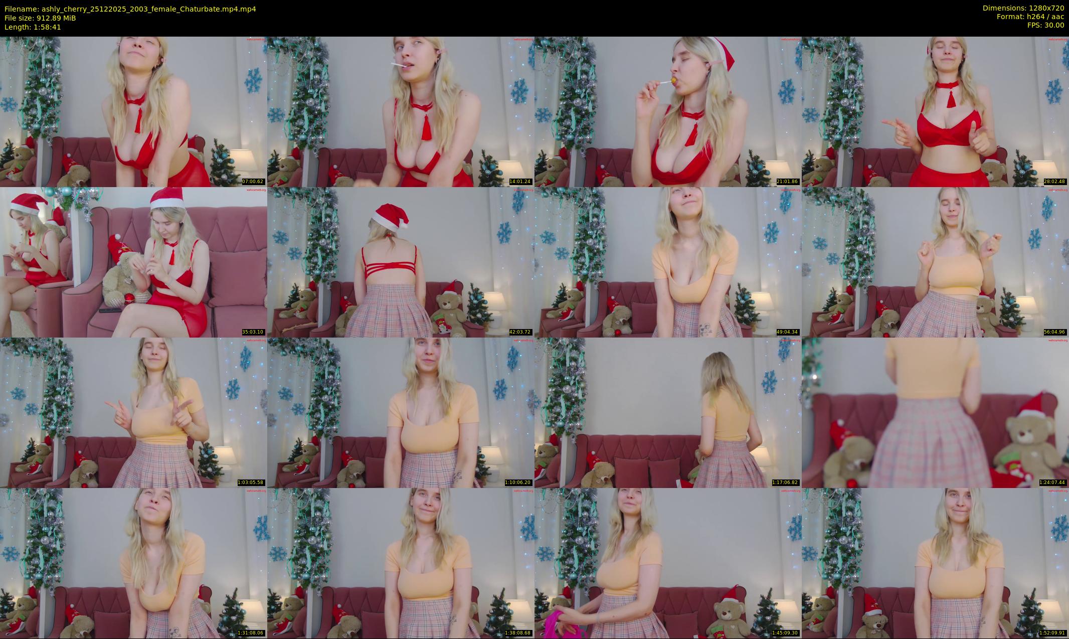 ashly_cherry — 119 minute Chaturbate female cam show recording, 720p, Dec 25, 2025