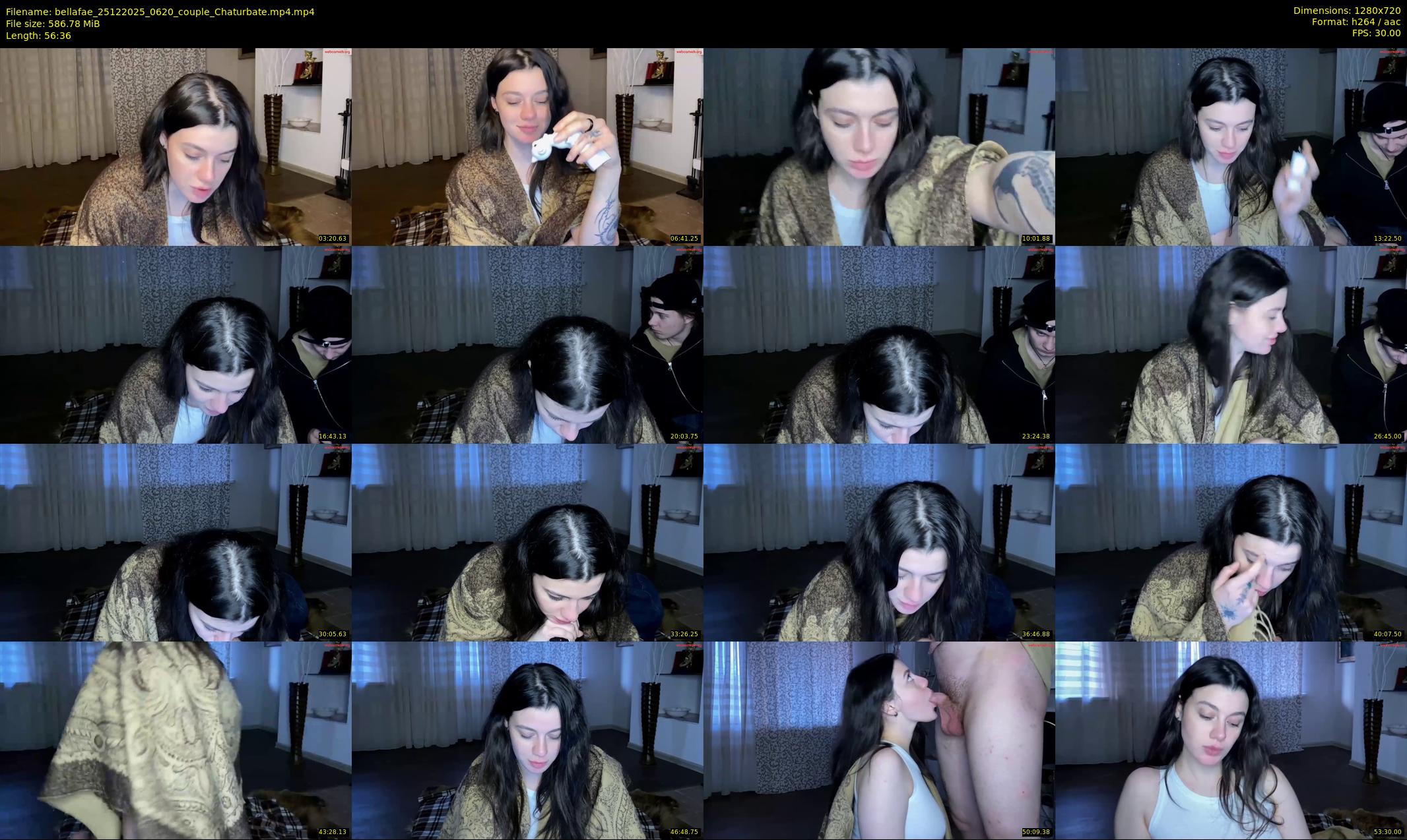 bellafae — 57 minute Chaturbate couple cam show recording, 720p, Dec 25, 2025
