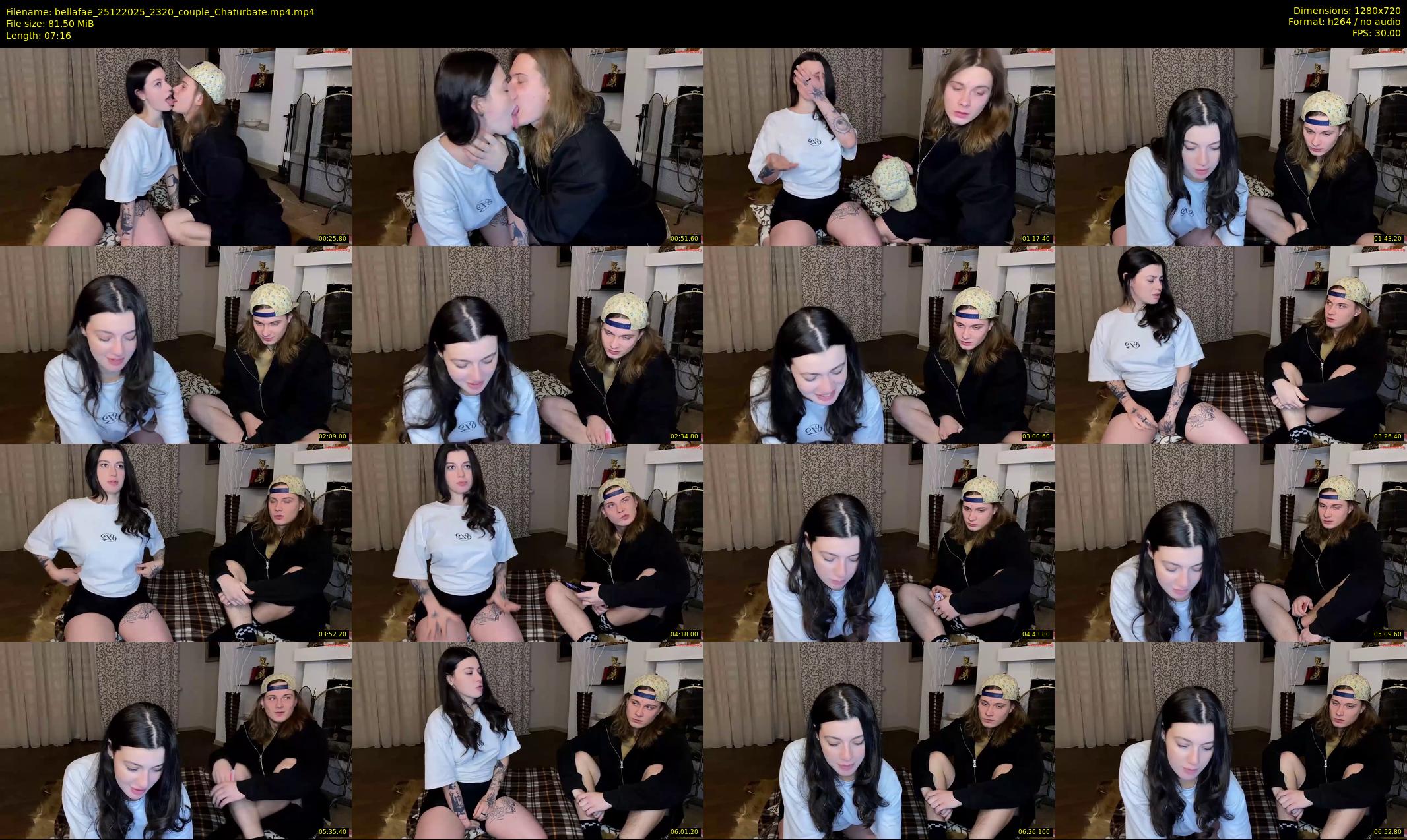 bellafae — 8 minute Chaturbate couple cam show recording, 720p, Dec 25, 2025