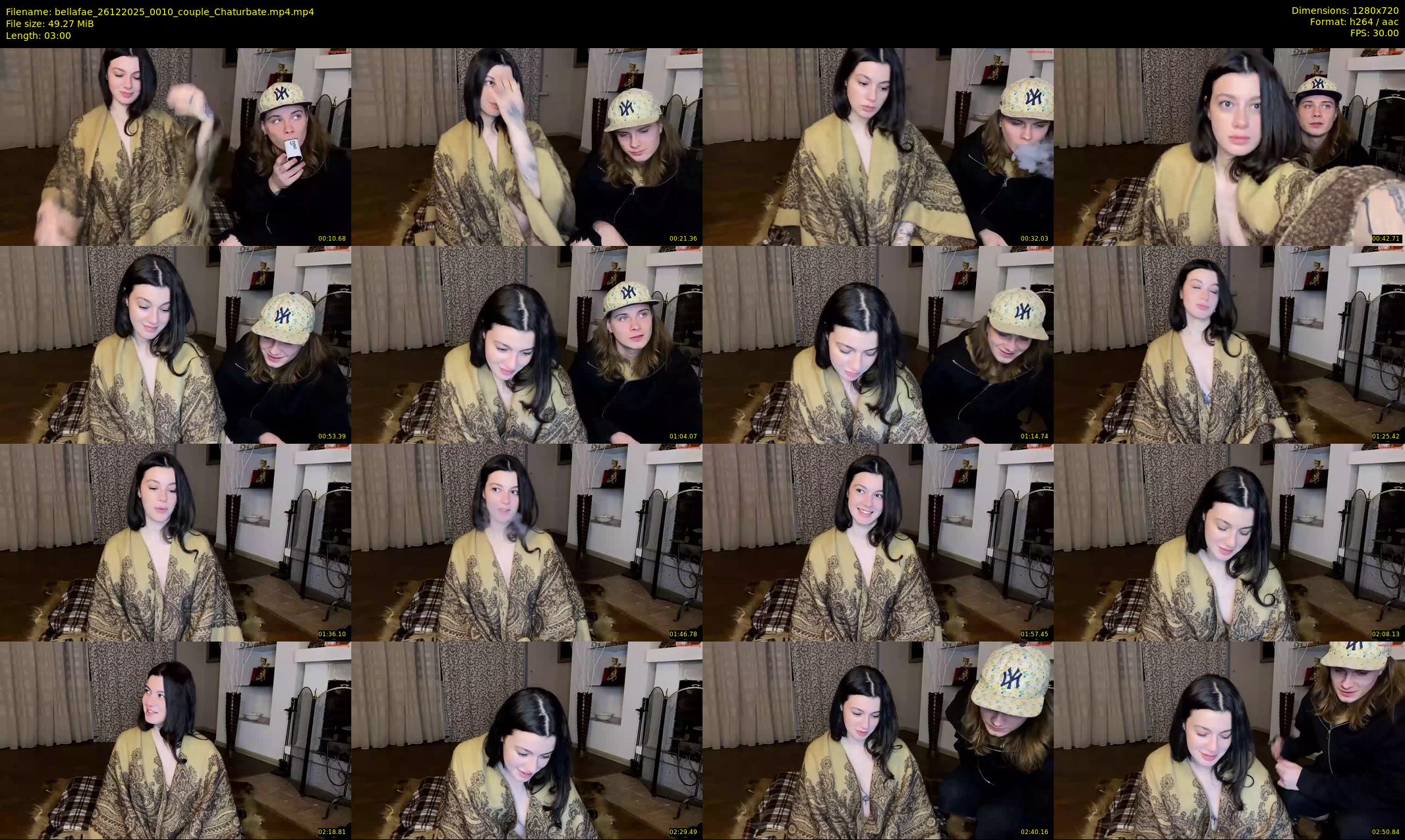 bellafae — 3 minute Chaturbate couple cam show recording, 720p, Dec 26, 2025