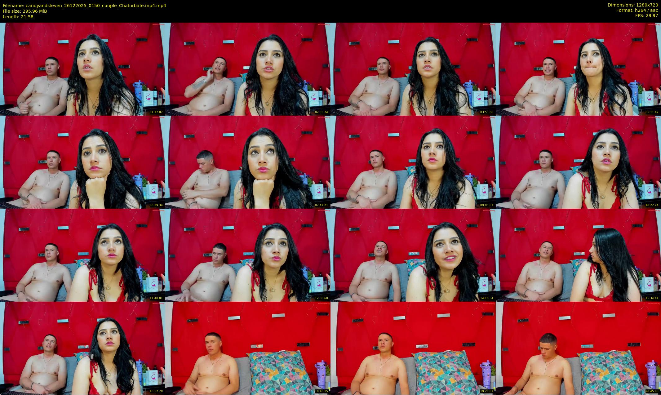 candyandsteven — 22 minute Chaturbate couple cam show recording, 720p, Dec 26, 2025