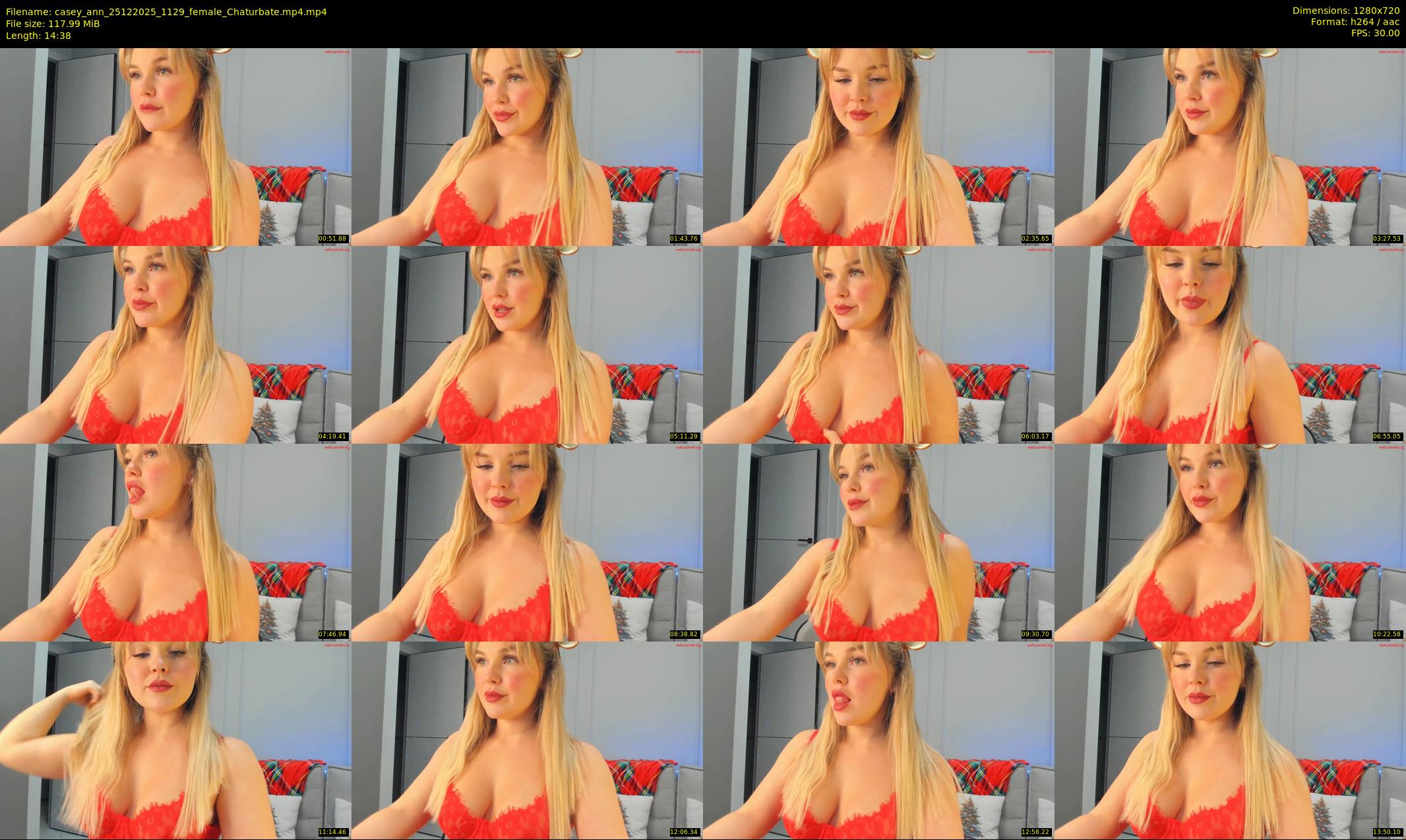casey_ann — 15 minute Chaturbate female cam show recording, 720p, Dec 25, 2025