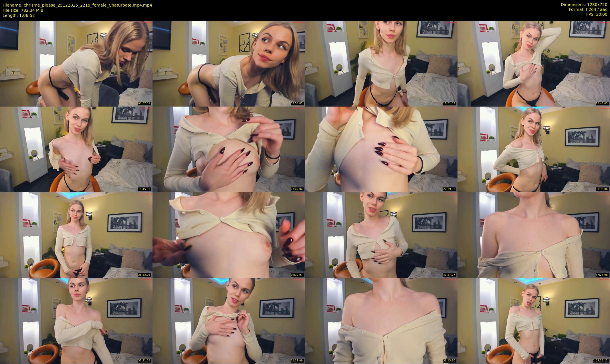 chrisme_please — 67 minute Chaturbate female cam show recording, 720p, Dec 25, 2025