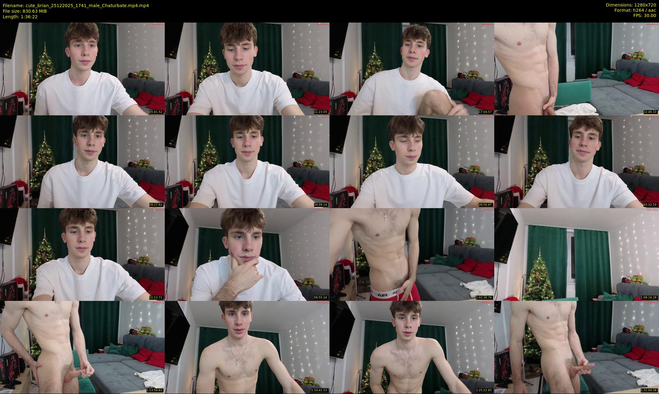 cute_brian — 97 minute Chaturbate male cam show recording, 720p, Dec 25, 2025