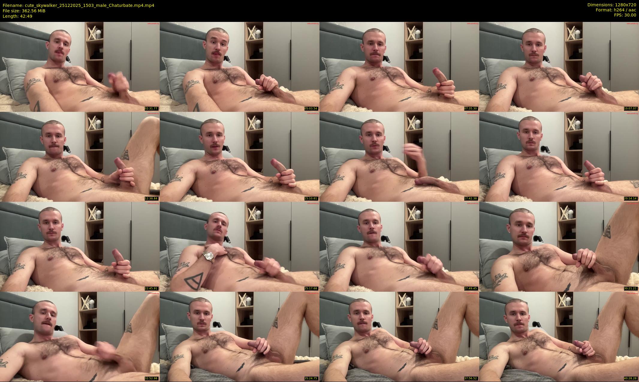 cute_skywalker — 43 minute Chaturbate male cam show recording, 720p, Dec 25, 2025