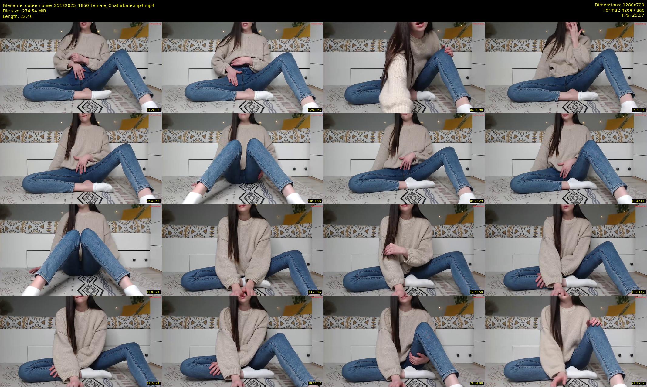 cuteemouse — 23 minute Chaturbate female cam show recording, 720p, Dec 25, 2025
