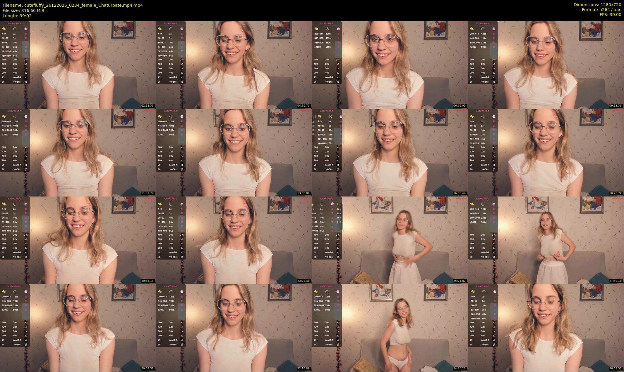 cutefluffy — 40 minute Chaturbate female cam show recording, 720p, Dec 26, 2025