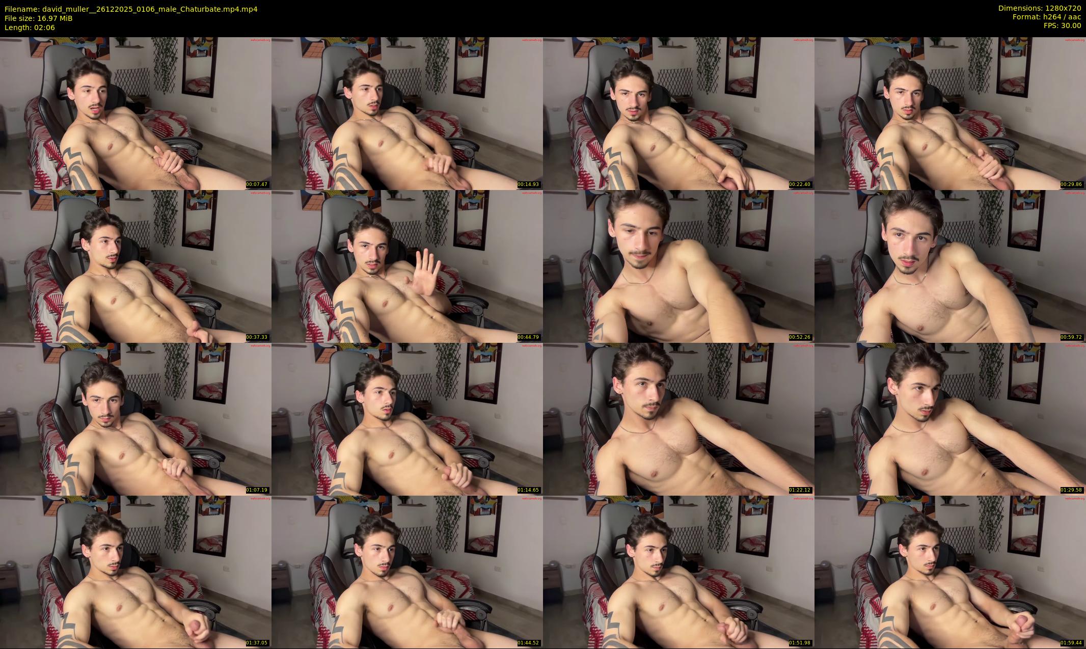 david_muller_ — 3 minute Chaturbate male cam show recording, 720p, Dec 26, 2025