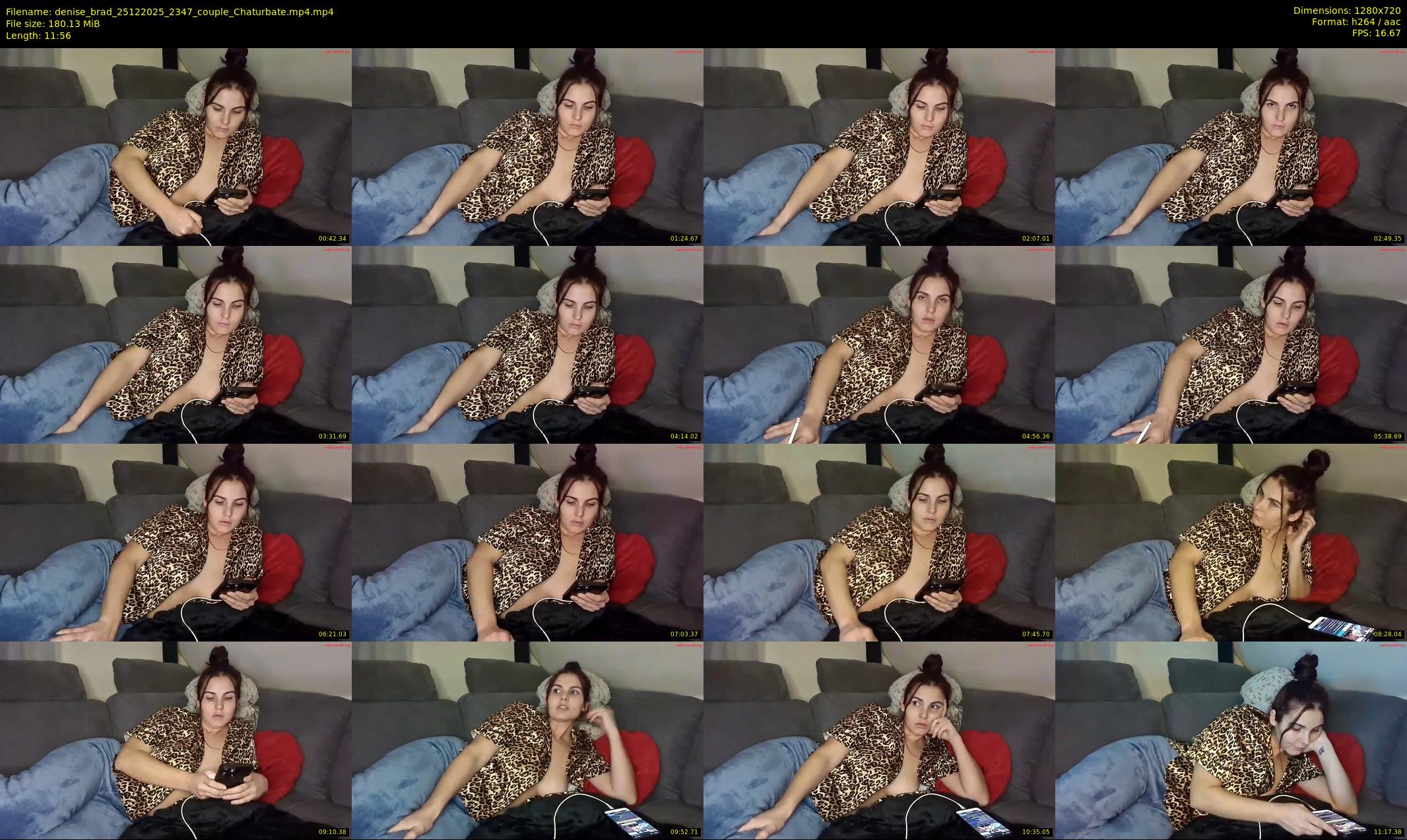 denise_brad — 12 minute Chaturbate couple cam show recording, 720p, Dec 25, 2025