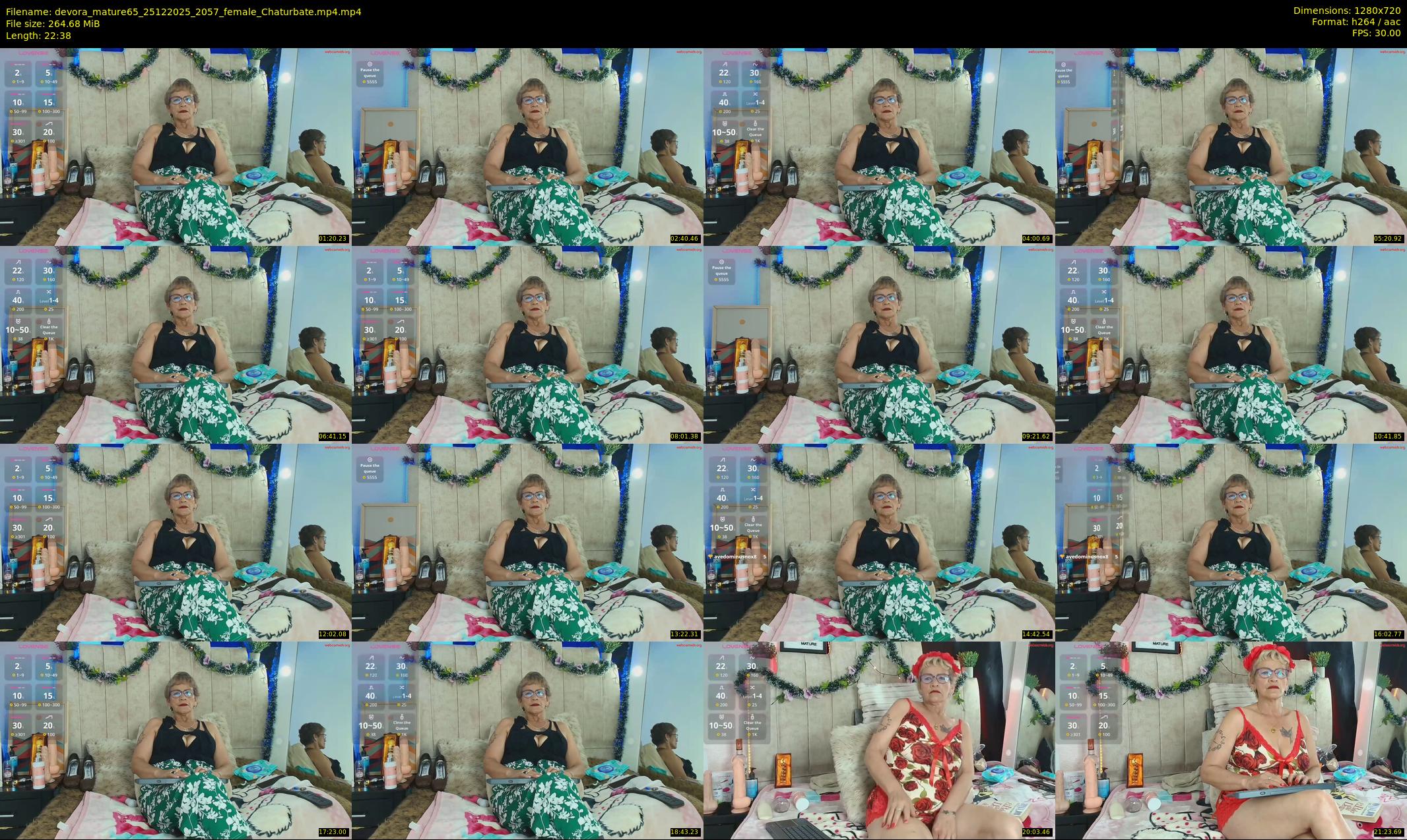 devora_mature65 — 23 minute Chaturbate female cam show recording, 720p, Dec 25, 2025