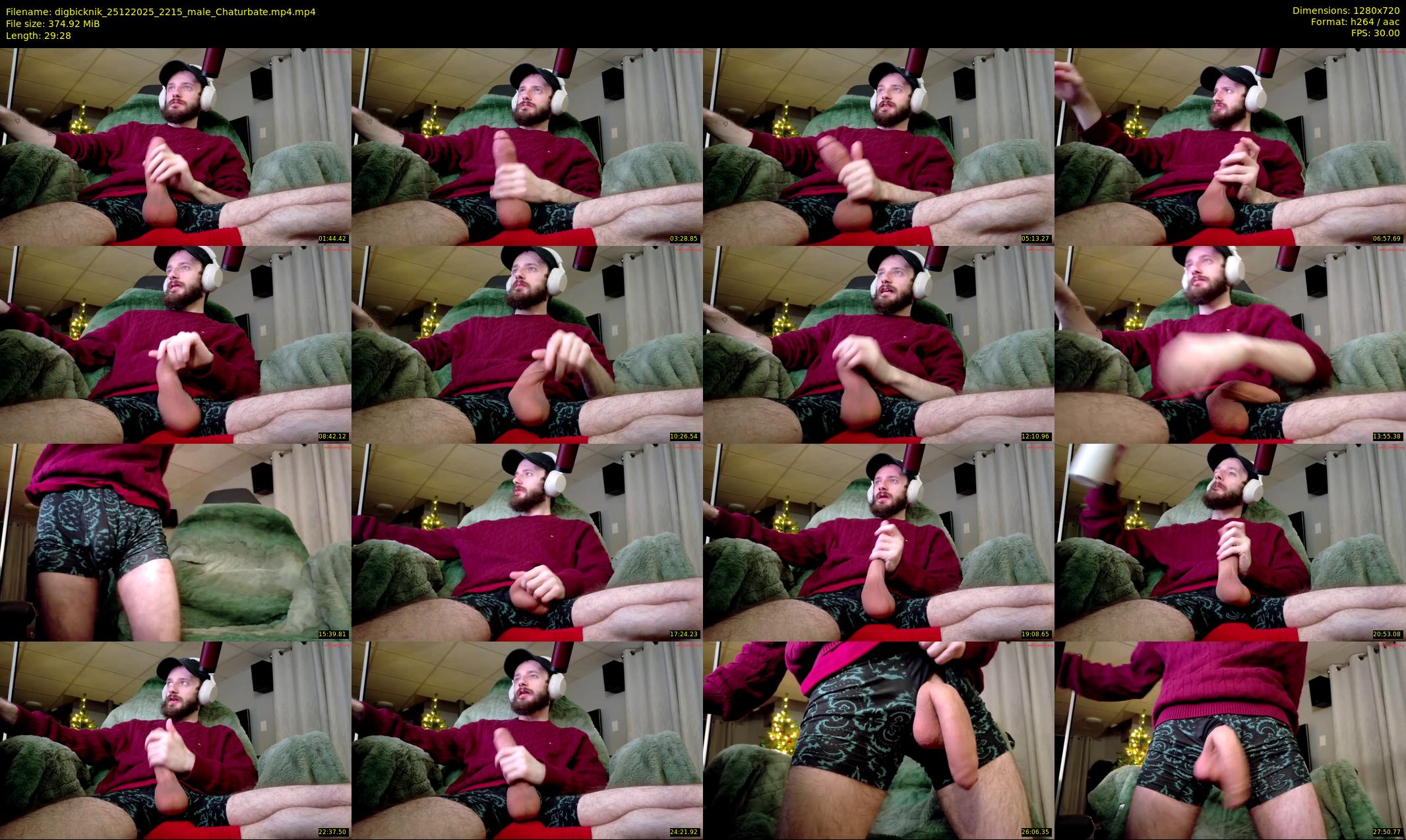 digbicknik — 30 minute Chaturbate male cam show recording, 720p, Dec 25, 2025