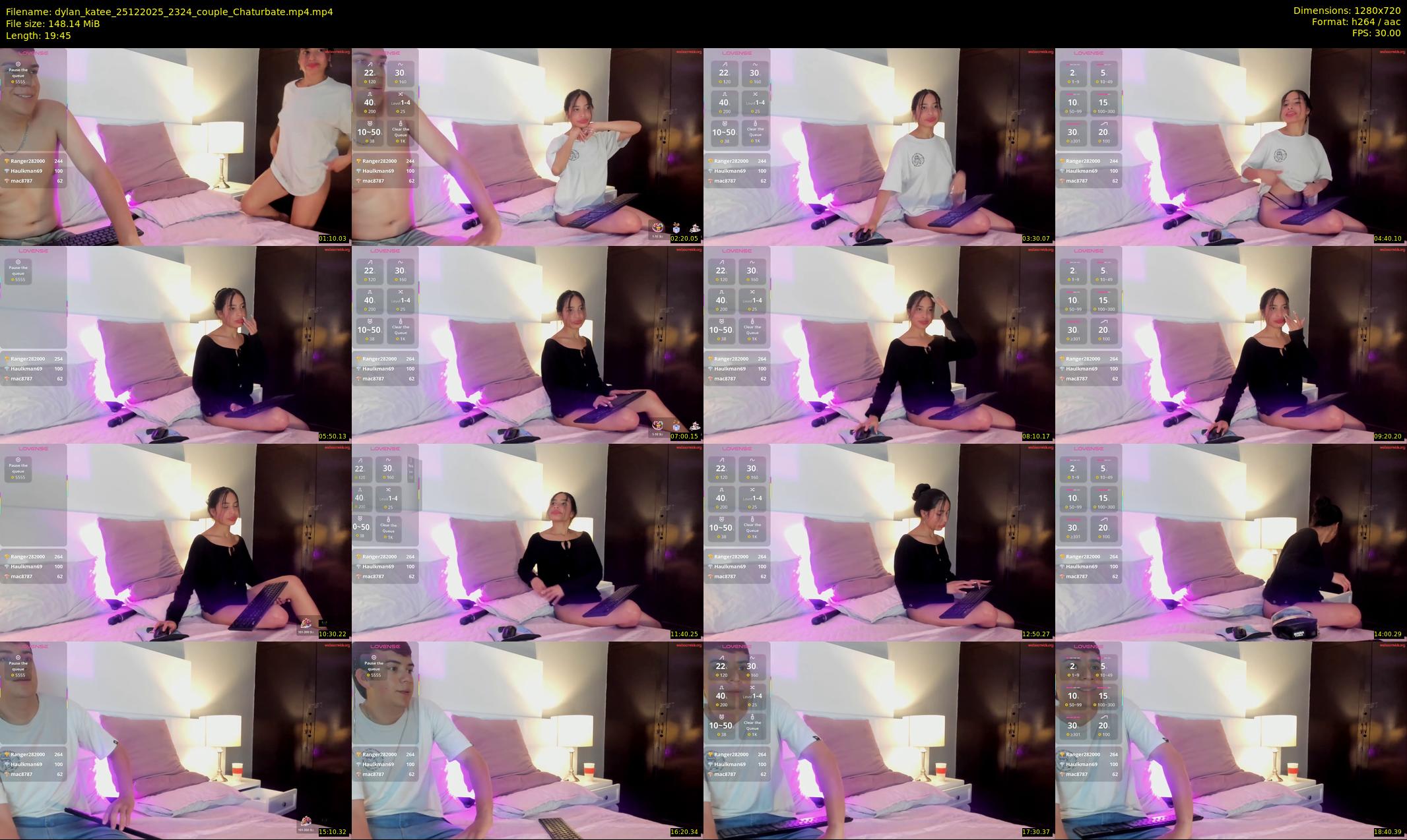dylan_katee — 20 minute Chaturbate couple cam show recording, 720p, Dec 25, 2025