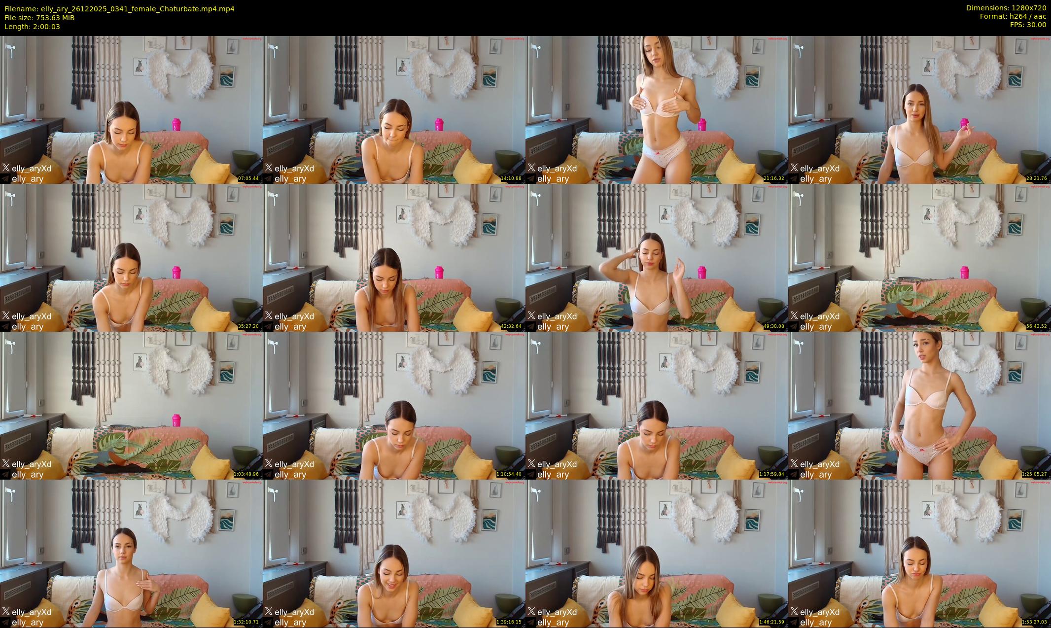 elly_ary — 121 minute Chaturbate female cam show recording, 720p, Dec 26, 2025