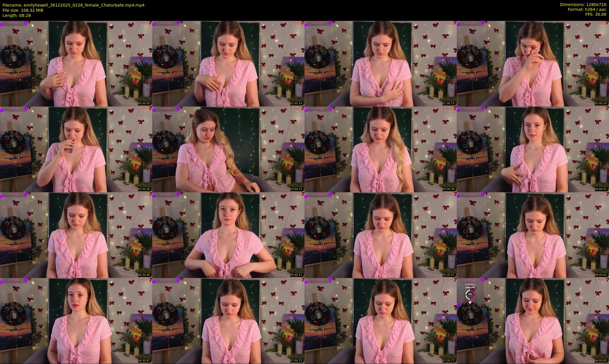 emilyhewell — 9 minute Chaturbate female cam show recording, 720p, Dec 26, 2025