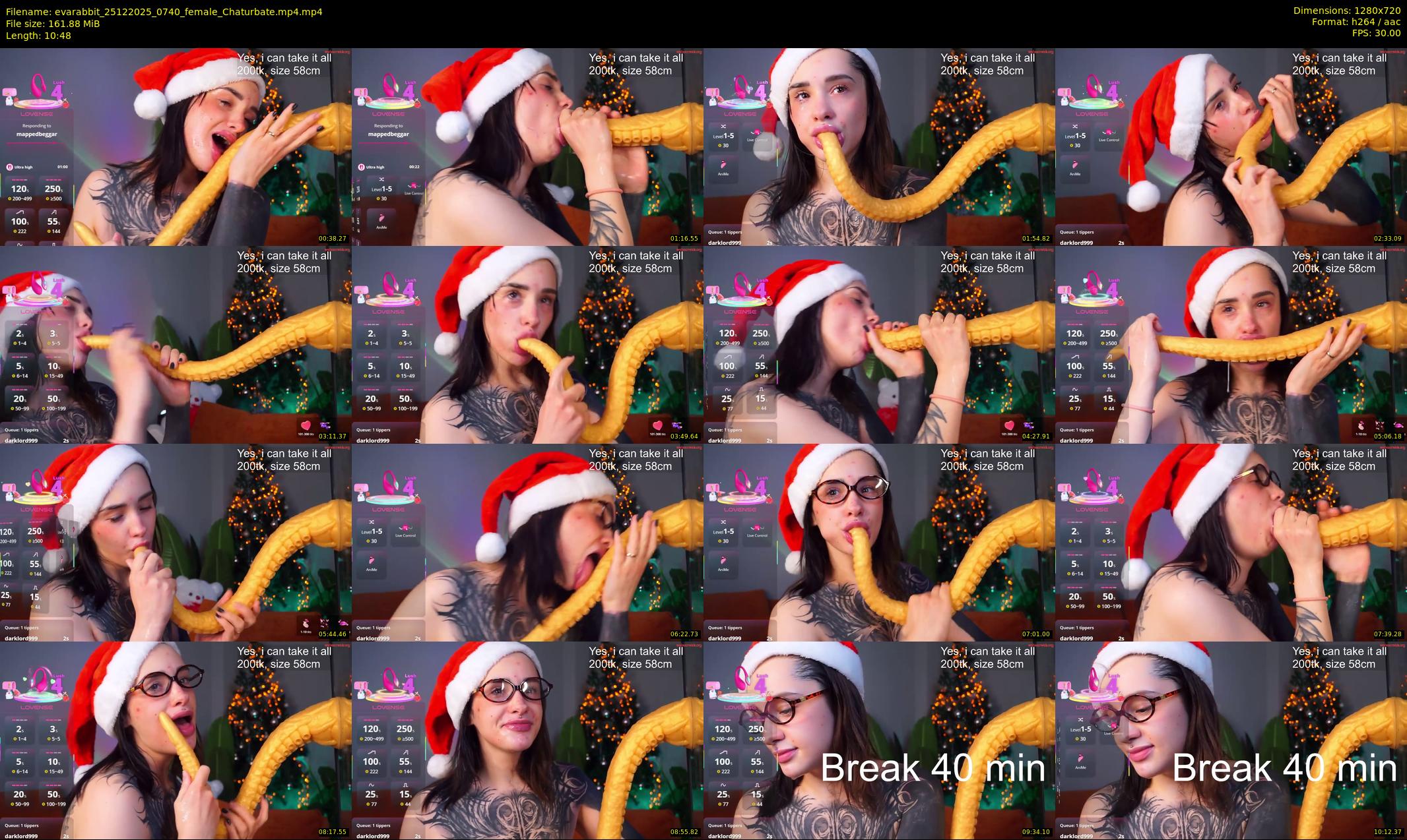 evarabbit — 11 minute Chaturbate female cam show recording, 720p, Dec 25, 2025