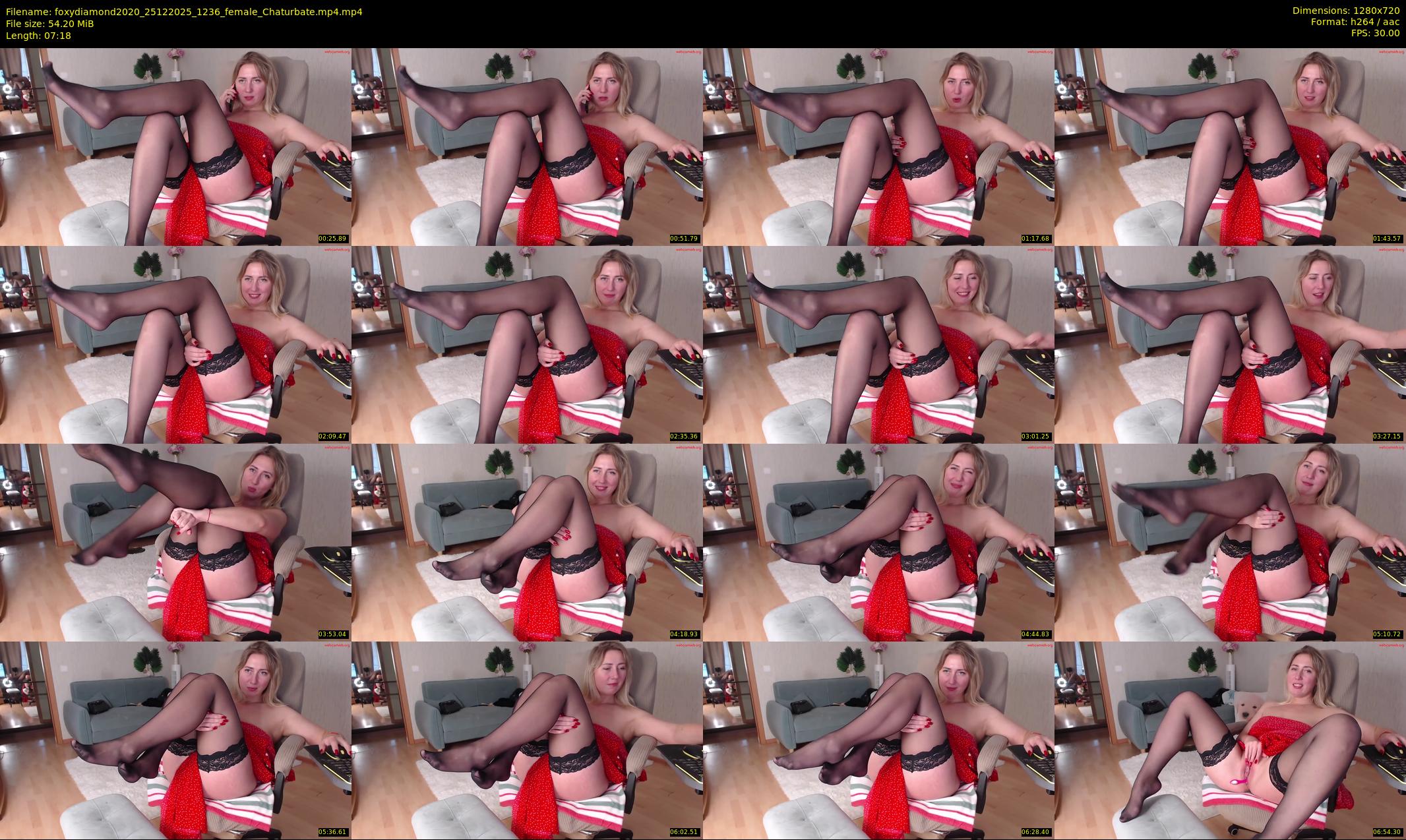 foxydiamond2020 — 8 minute Chaturbate female cam show recording, 720p, Dec 25, 2025