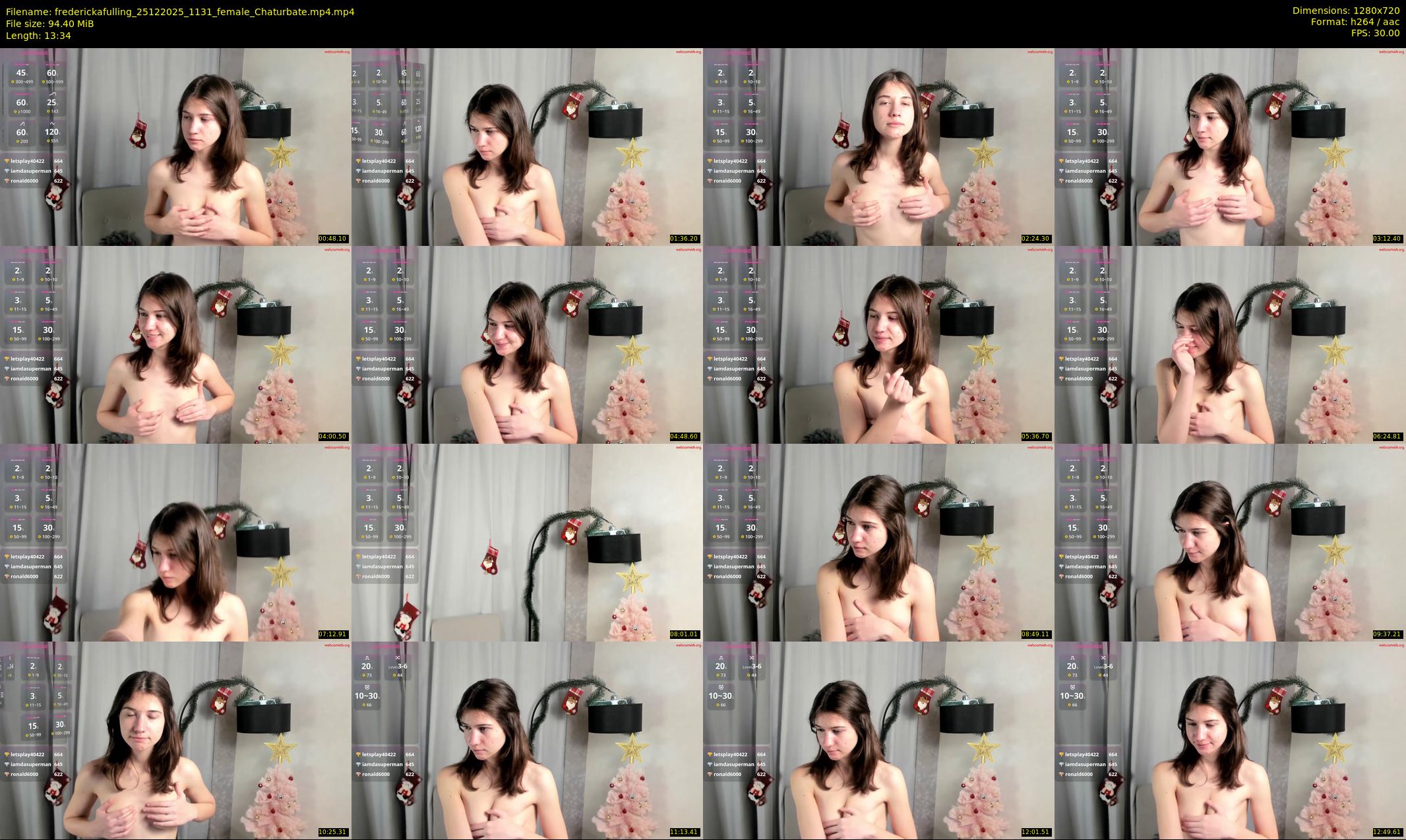 frederickafulling — 14 minute Chaturbate female cam show recording, 720p, Dec 25, 2025