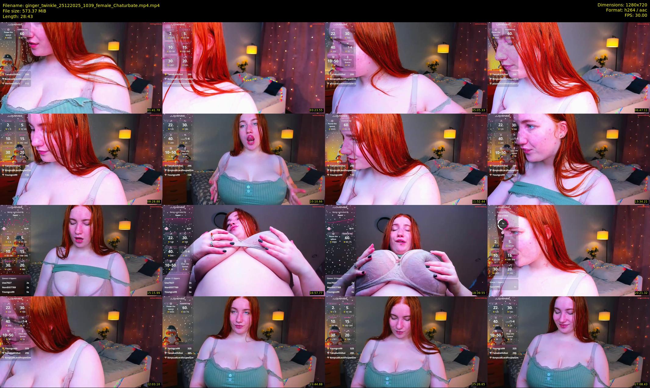 ginger_twinkle — 29 minute Chaturbate female cam show recording, 720p, Dec 25, 2025