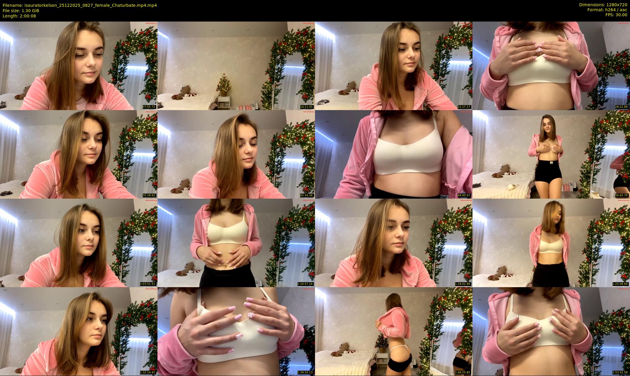 isauratorkelson — 121 minute Chaturbate female cam show recording, 720p, Dec 25, 2025