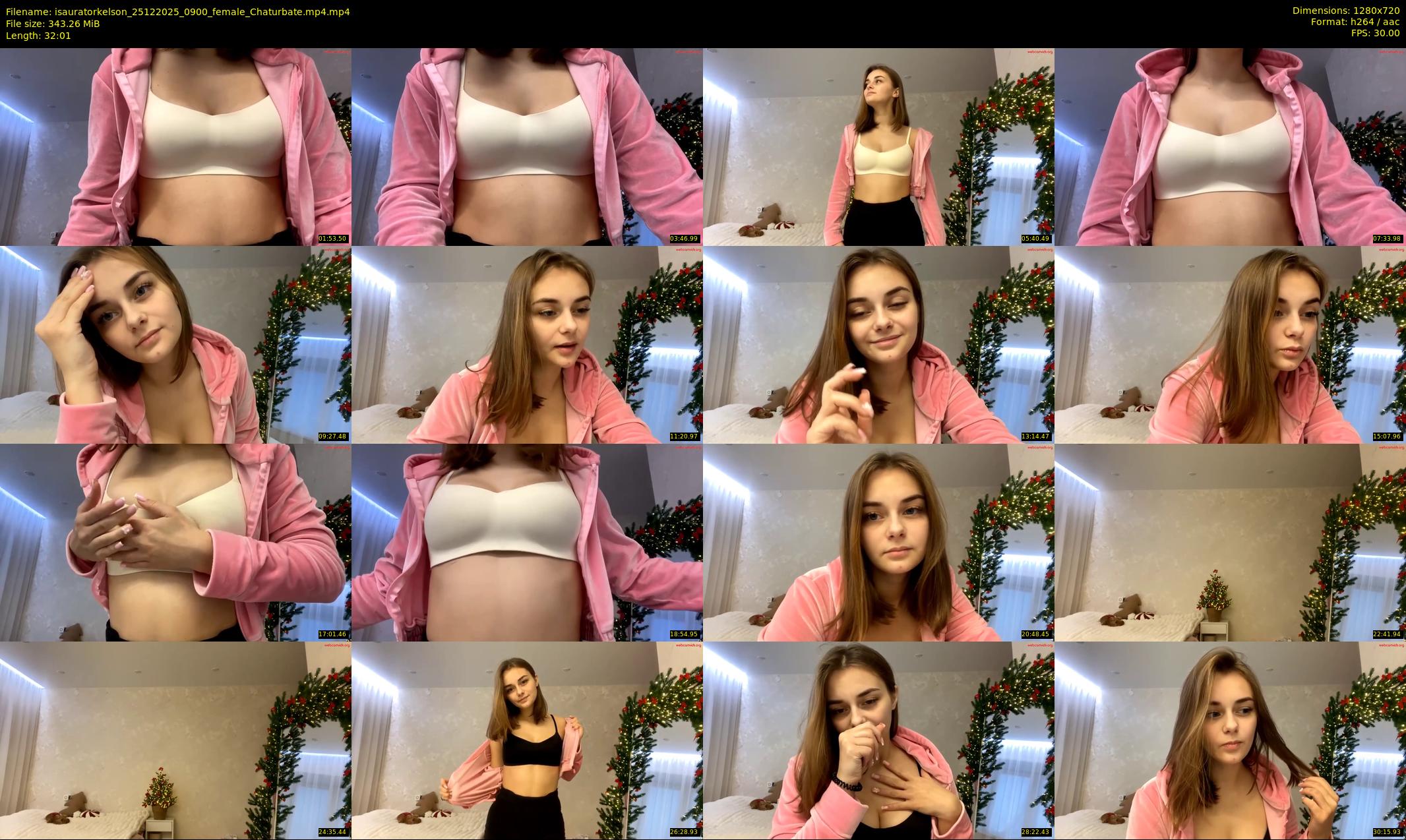 isauratorkelson — 33 minute Chaturbate female cam show recording, 720p, Dec 25, 2025