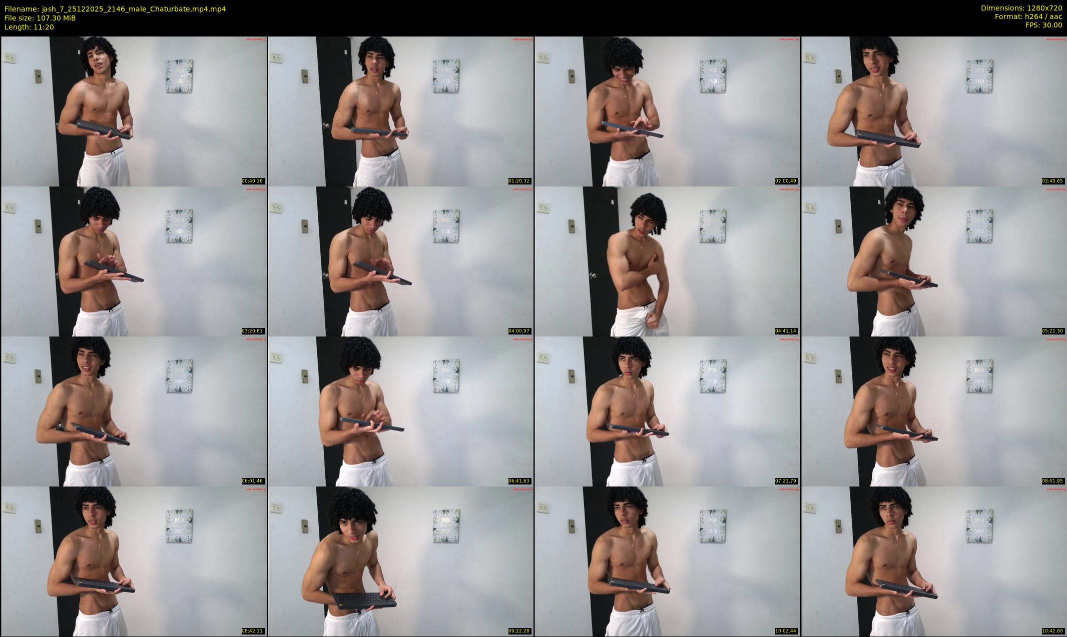jash_7 — 12 minute Chaturbate male cam show recording, 720p, Dec 25, 2025