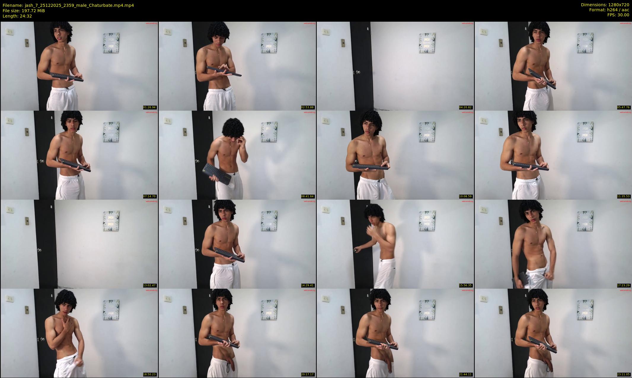 jash_7 — 25 minute Chaturbate male cam show recording, 720p, Dec 25, 2025