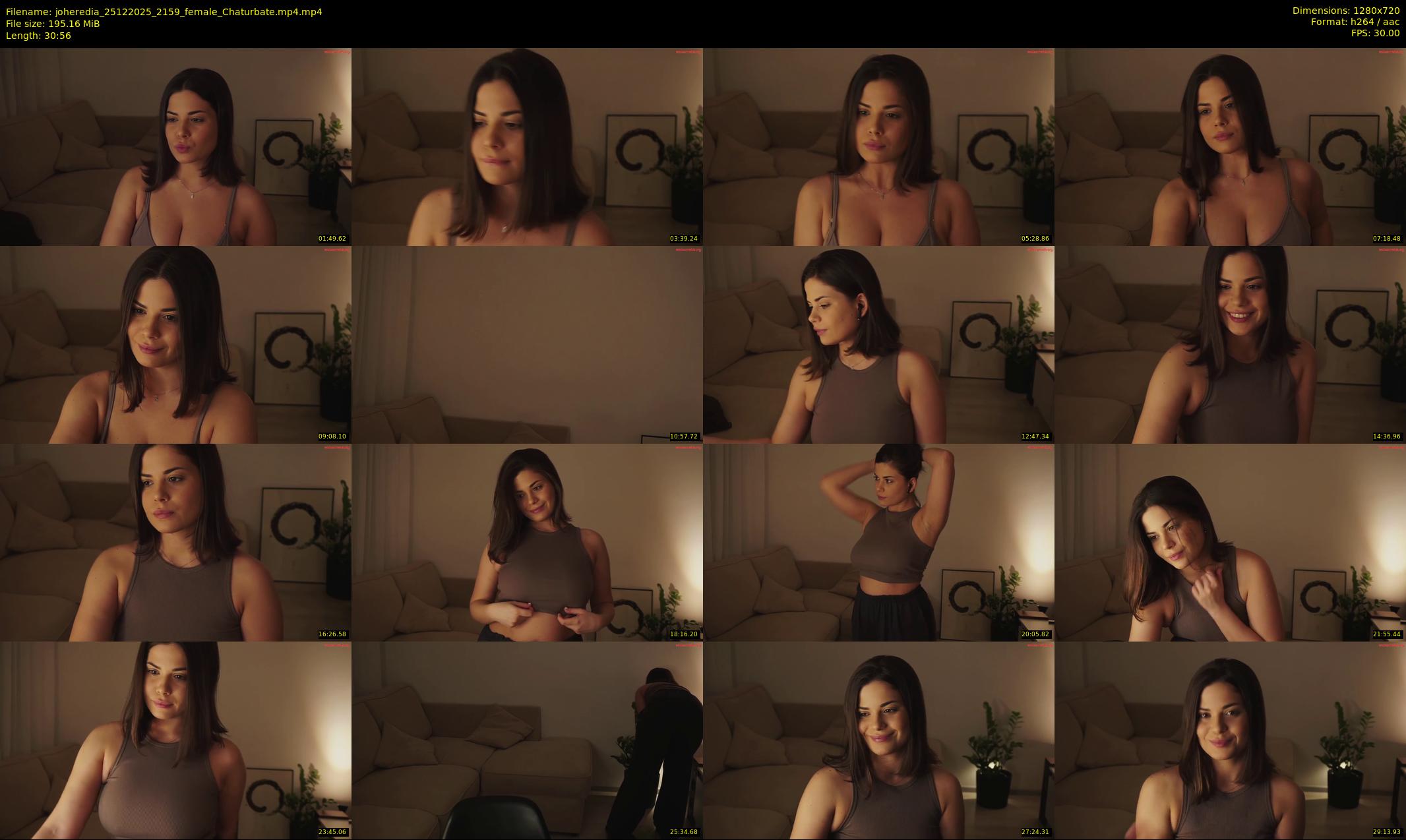 joheredia — 31 minute Chaturbate female cam show recording, 720p, Dec 25, 2025