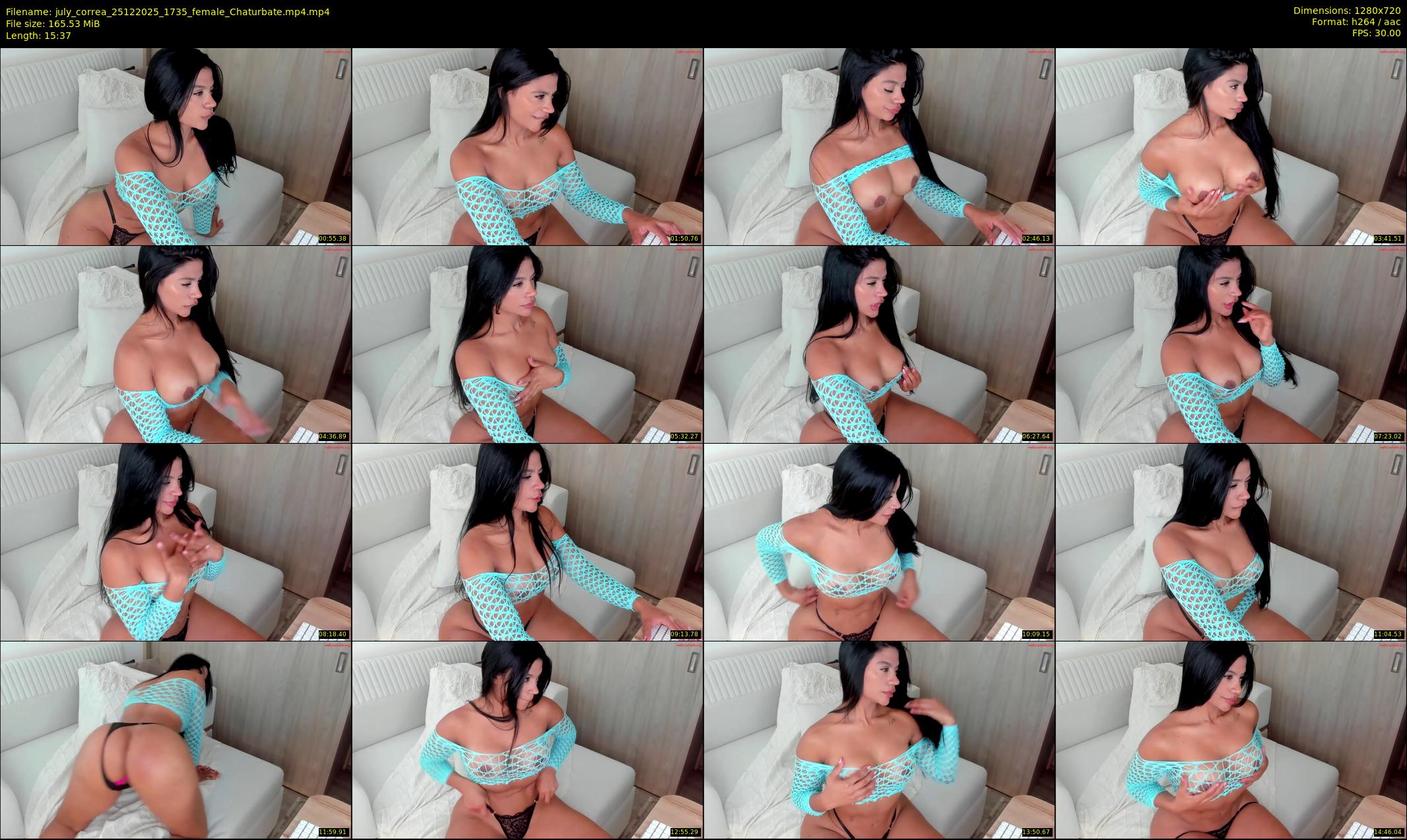 july_correa — 16 minute Chaturbate female cam show recording, 720p, Dec 25, 2025