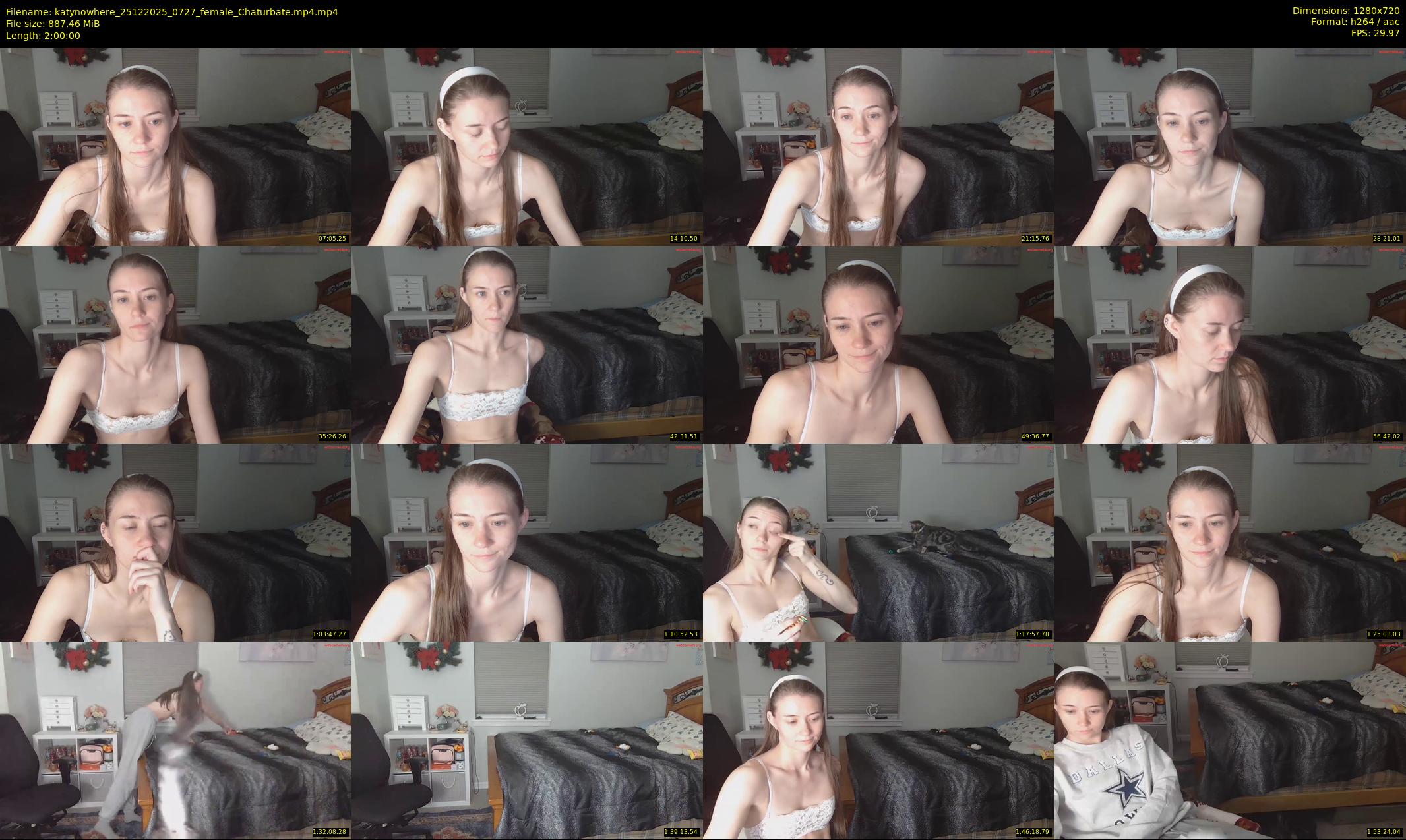 katynowhere — 120 minute Chaturbate female cam show recording, 720p, Dec 25, 2025