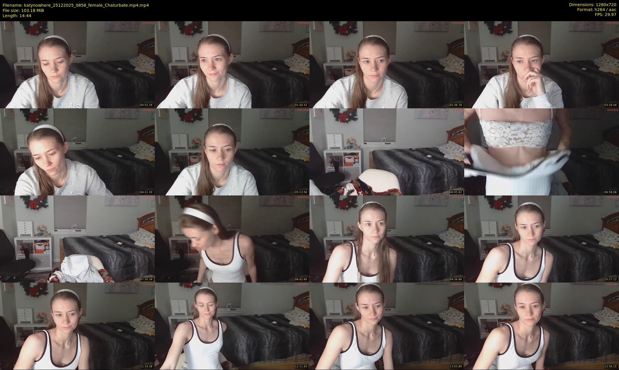 katynowhere — 15 minute Chaturbate female cam show recording, 720p, Dec 25, 2025